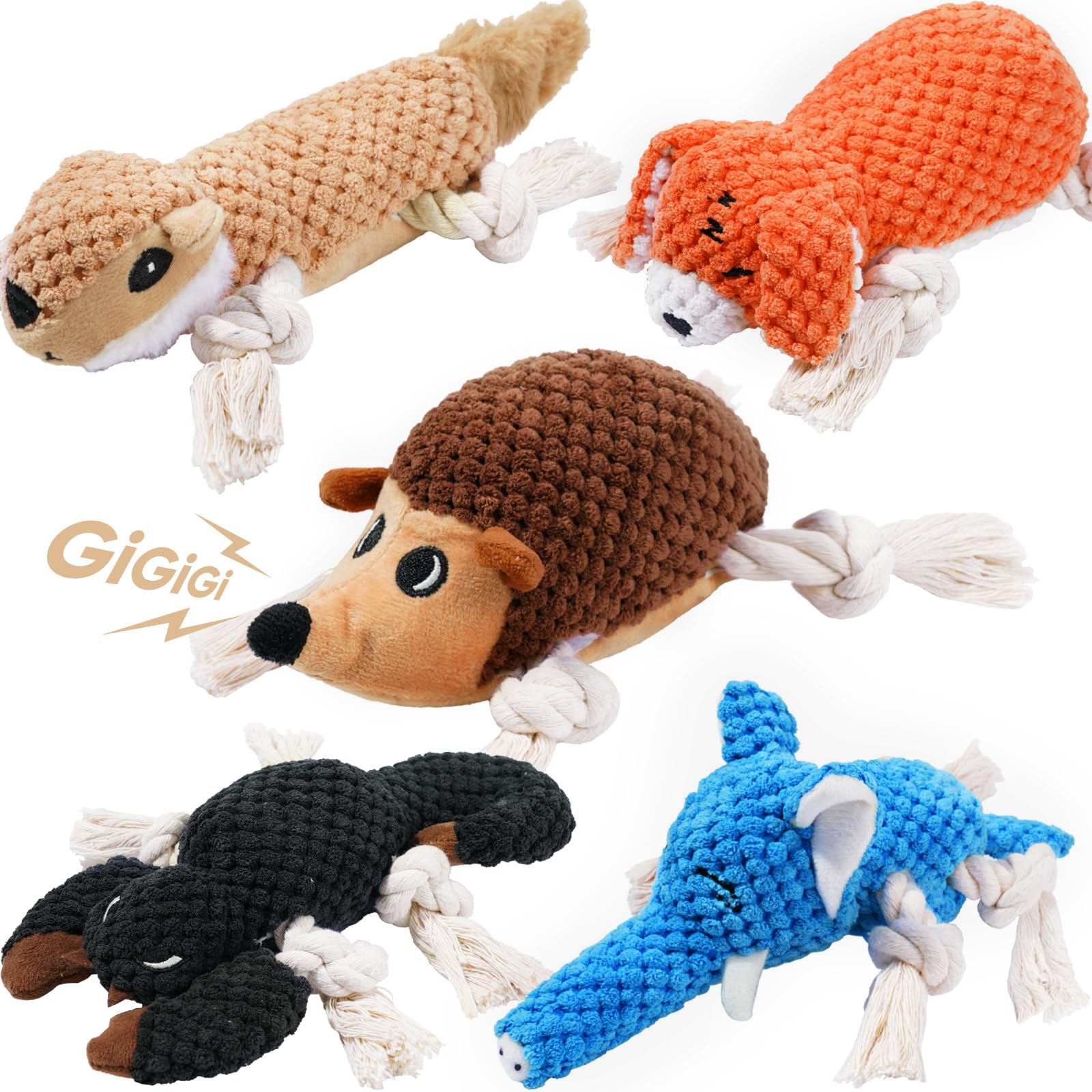 Legend Sandy Plush Small Dog Toys For Small Breeds, Tough Puppy Toys To Keep Them Busy, Tough Stuffed Animals Puppy Chew Toys, S