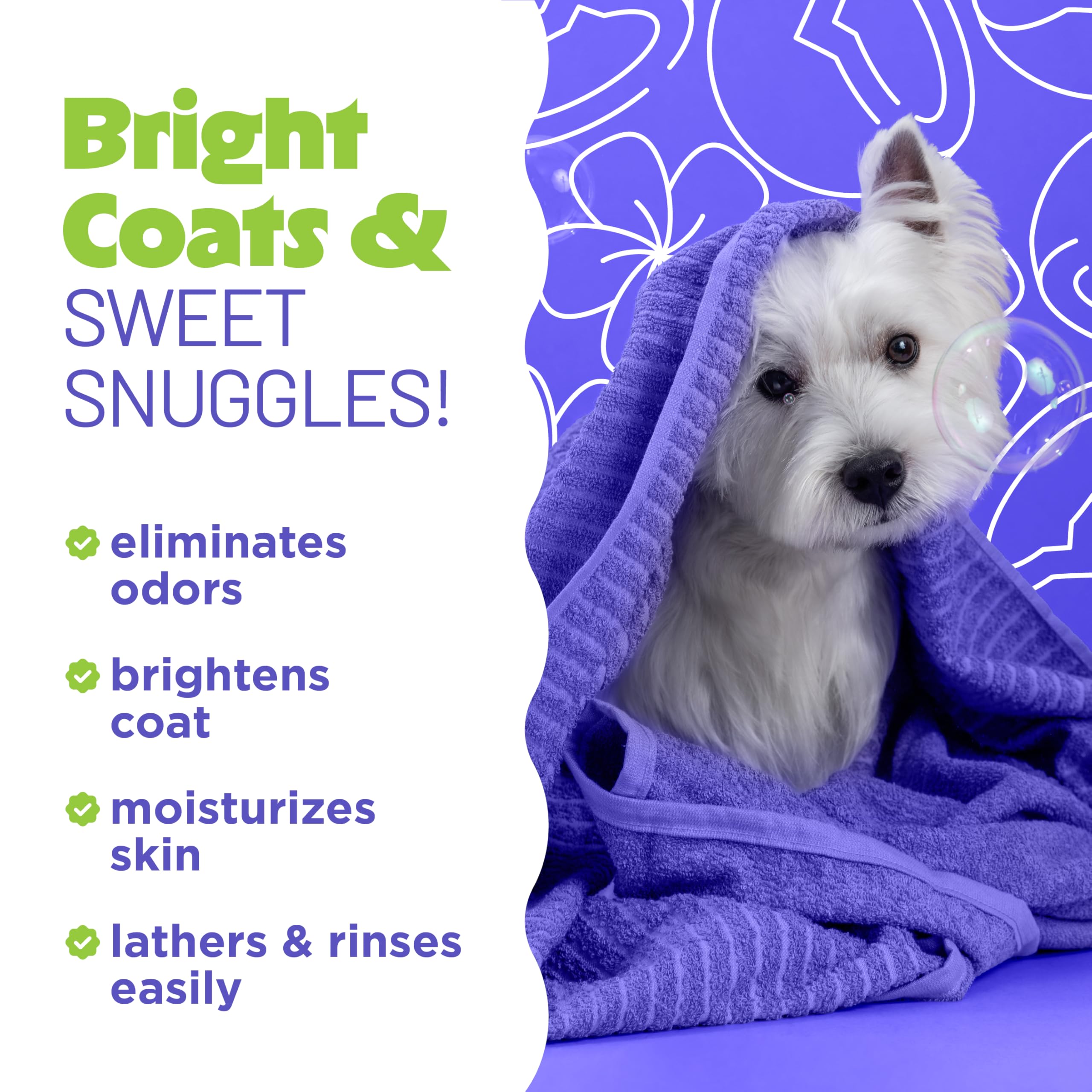 Tropiclean Whitening Dog Shampoo, Professional Dog Shampoo, Whitening & Brightening, For All Coat & Color Types, Puppy Safe, Made In Usa, 1 Gallon