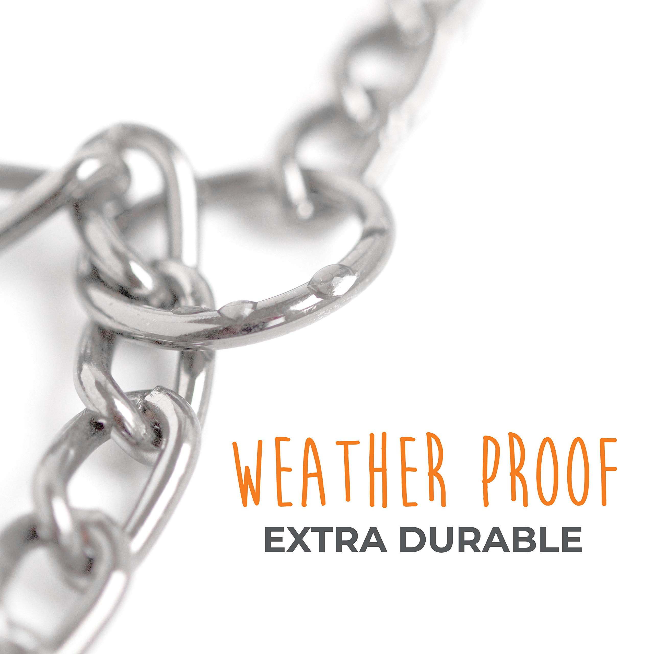 Mighty Paw Martingale Training Collar - Modified Slip Chain - No Slip - Trainer Approved - No More Pulling - Suitable For All Dogs - Steel Chain - Training Collar Chain - Stainless Steel Collar (32')