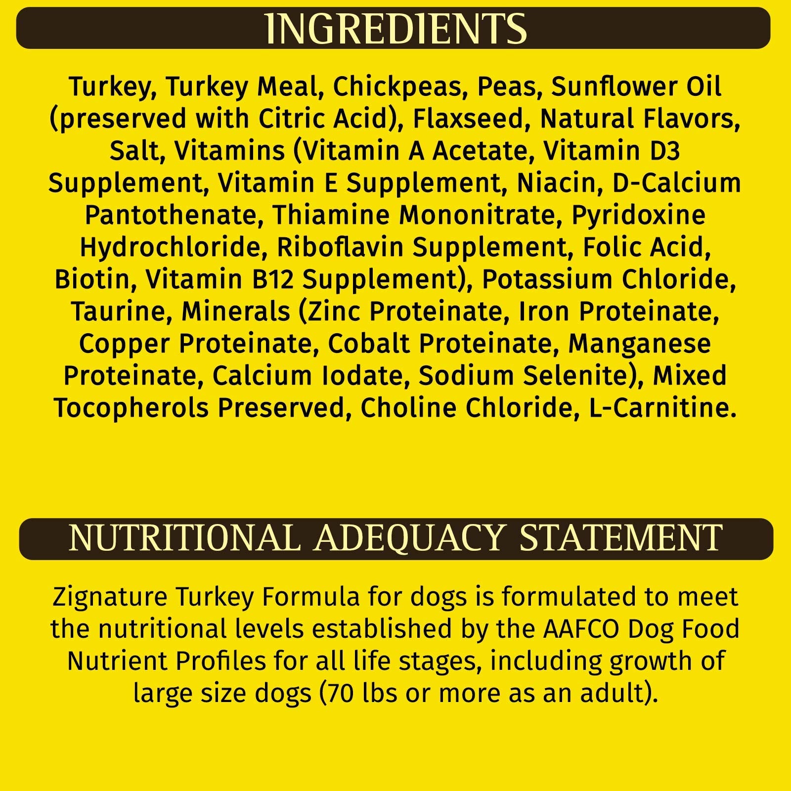 Zignature Turkey Limited Ingredient Formula Small Bites Dry Dog Food 4lb