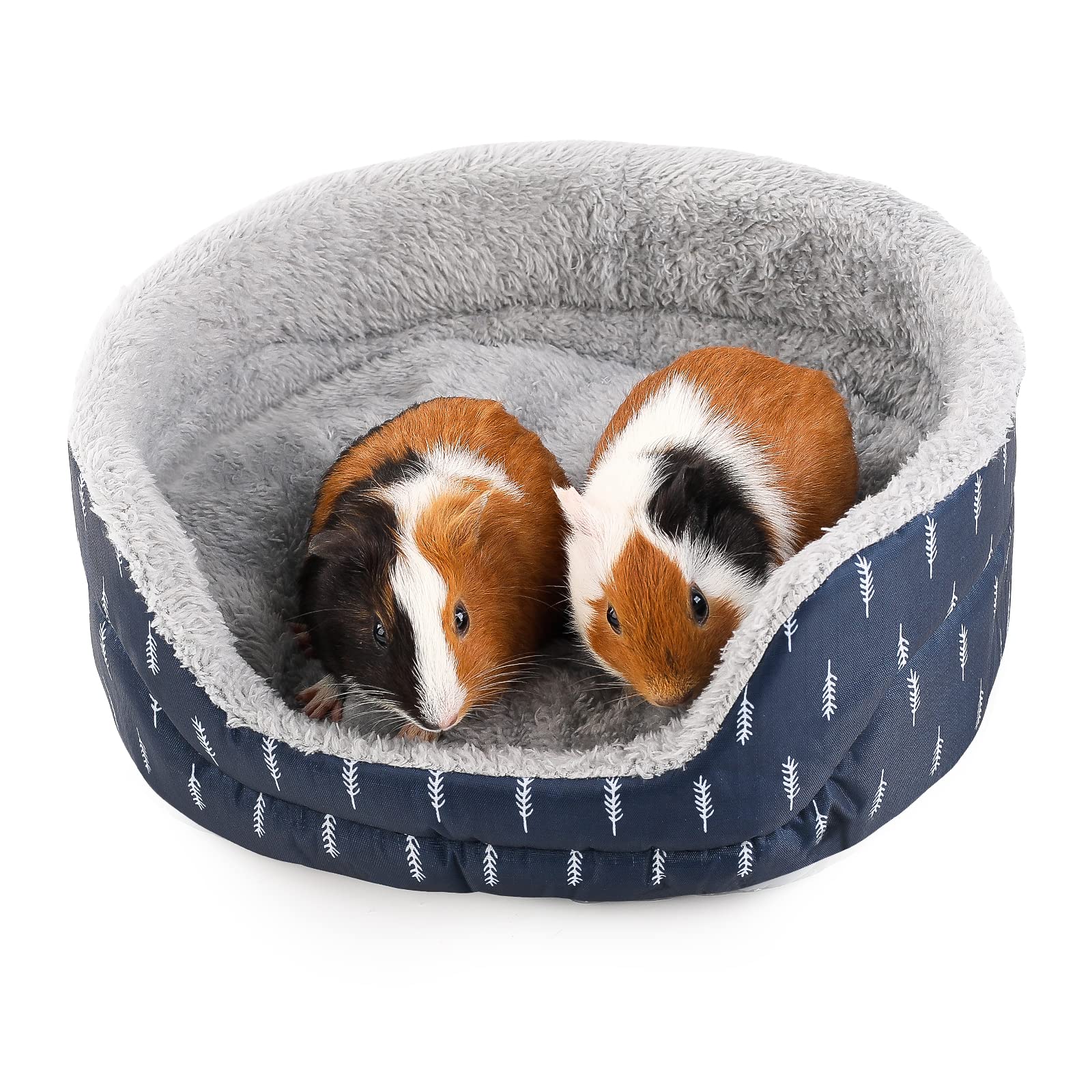 Oneju Pet Bed, Oval Cuddler, Polyester, 11.8X8.66X5.1 Inches, For Guinea Pig, Rabbit, Hedgehog, Hamster, Rat, Chinchilla, Ferret