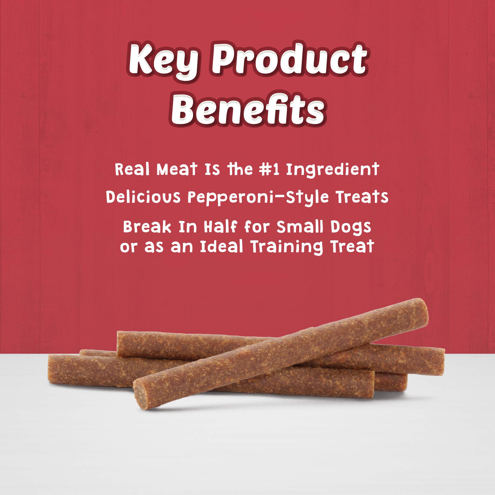 Blue Buffalo Stix Pepperoni-Style Dog Treats Made with Natural Ingredients, Beef Recipe, 13-oz Bag