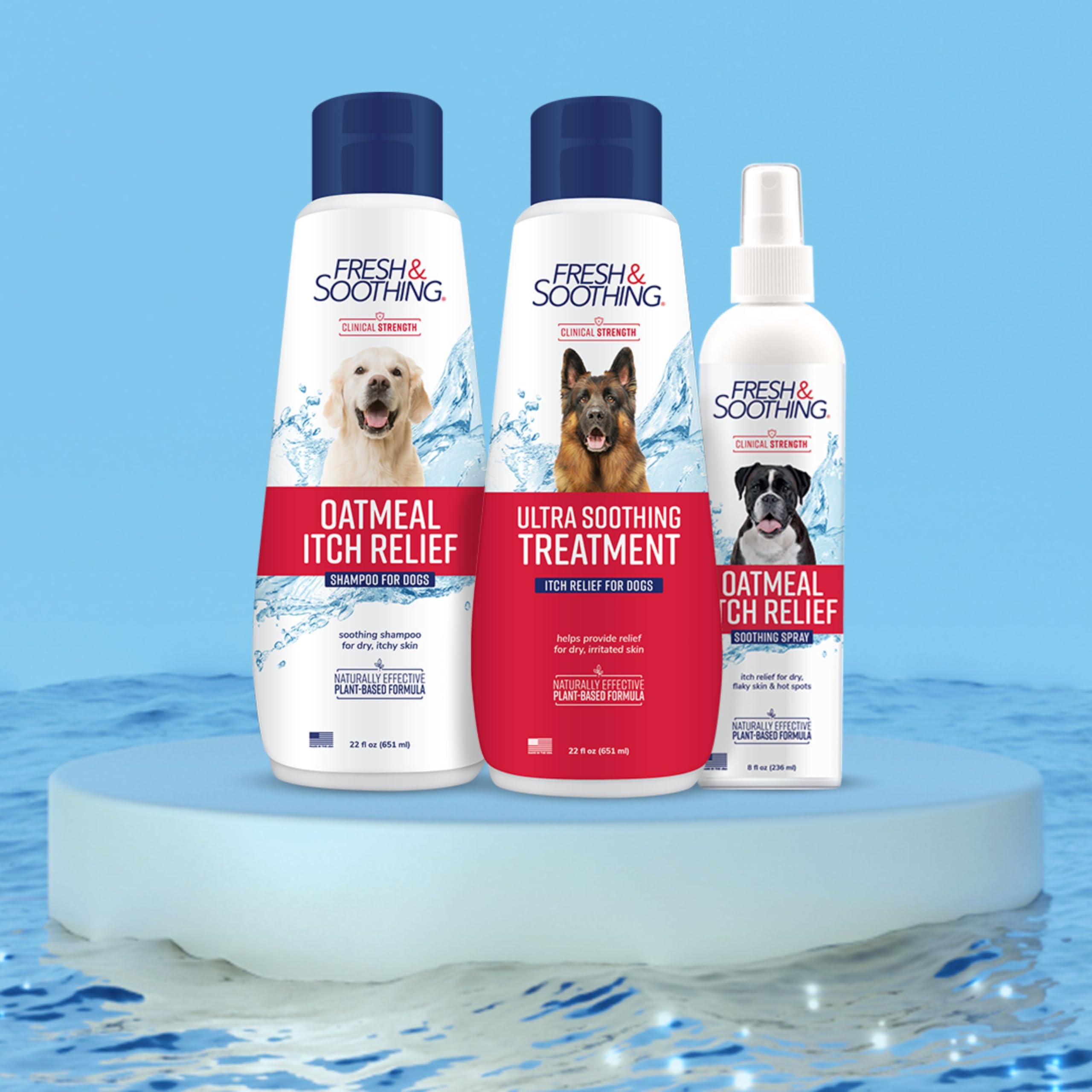 Fresh & Soothing Ultra Soothing Medicated Conditioner For Pets, 22Oz