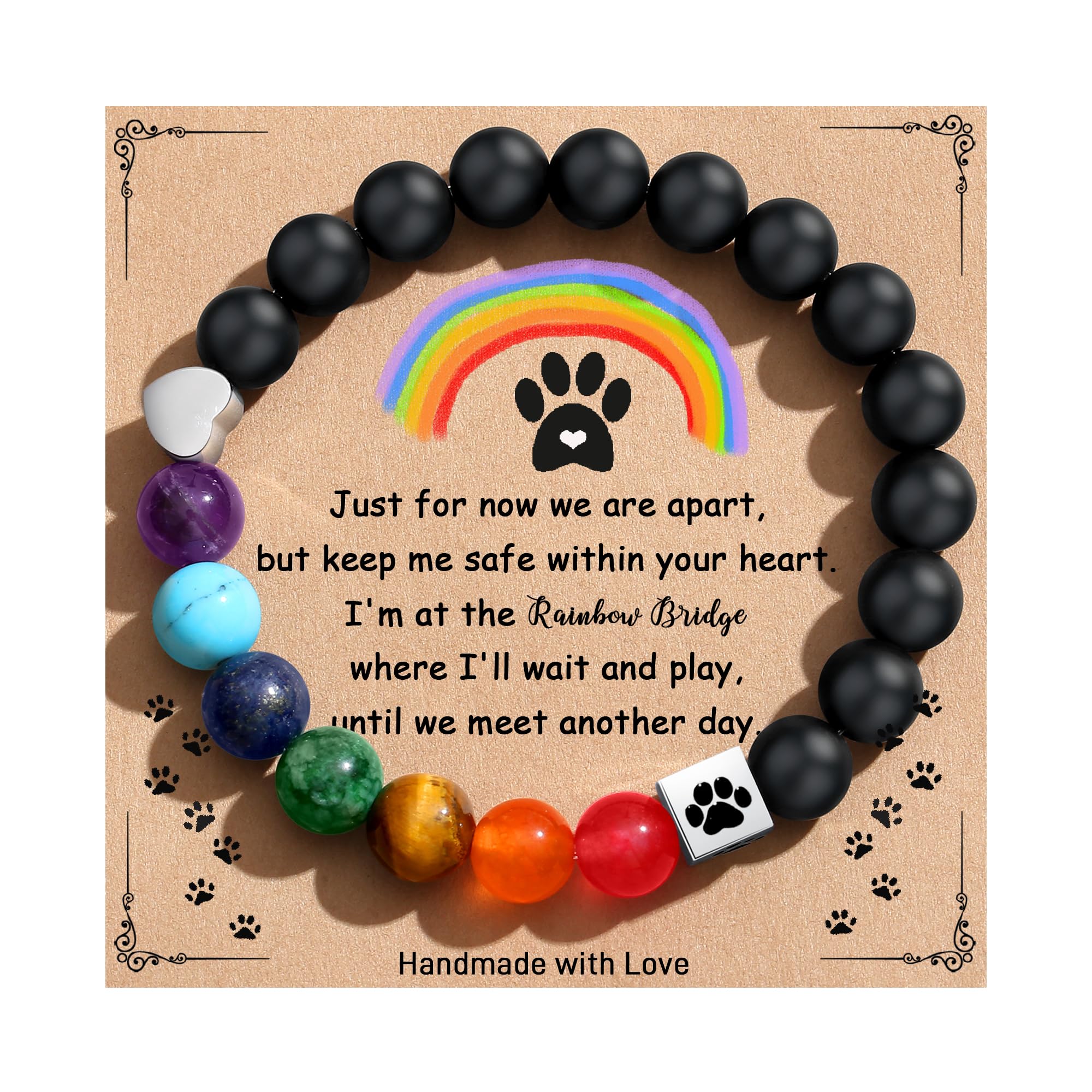 TONY & SANDY Pet Memorial Gifts for Dogs, Dog Memorial Gifts for Loss of Dog, Dog Passing Away Sympathy Rainbow Bridge Memorial 