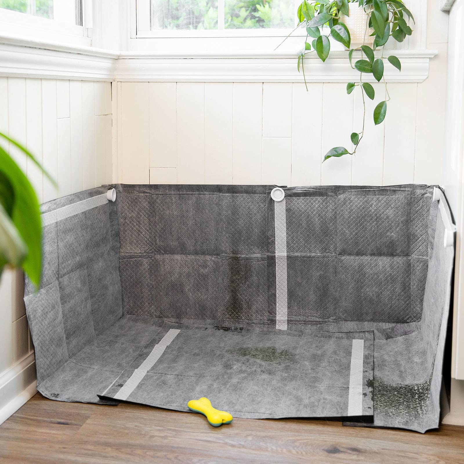 Mymoon Home Pee Pad Holder (Pack Of 2) - Works With Any Type Of Wee Wee Pads For Easy Cleanup Of Marking And Leg Lifting Dogs. (White)