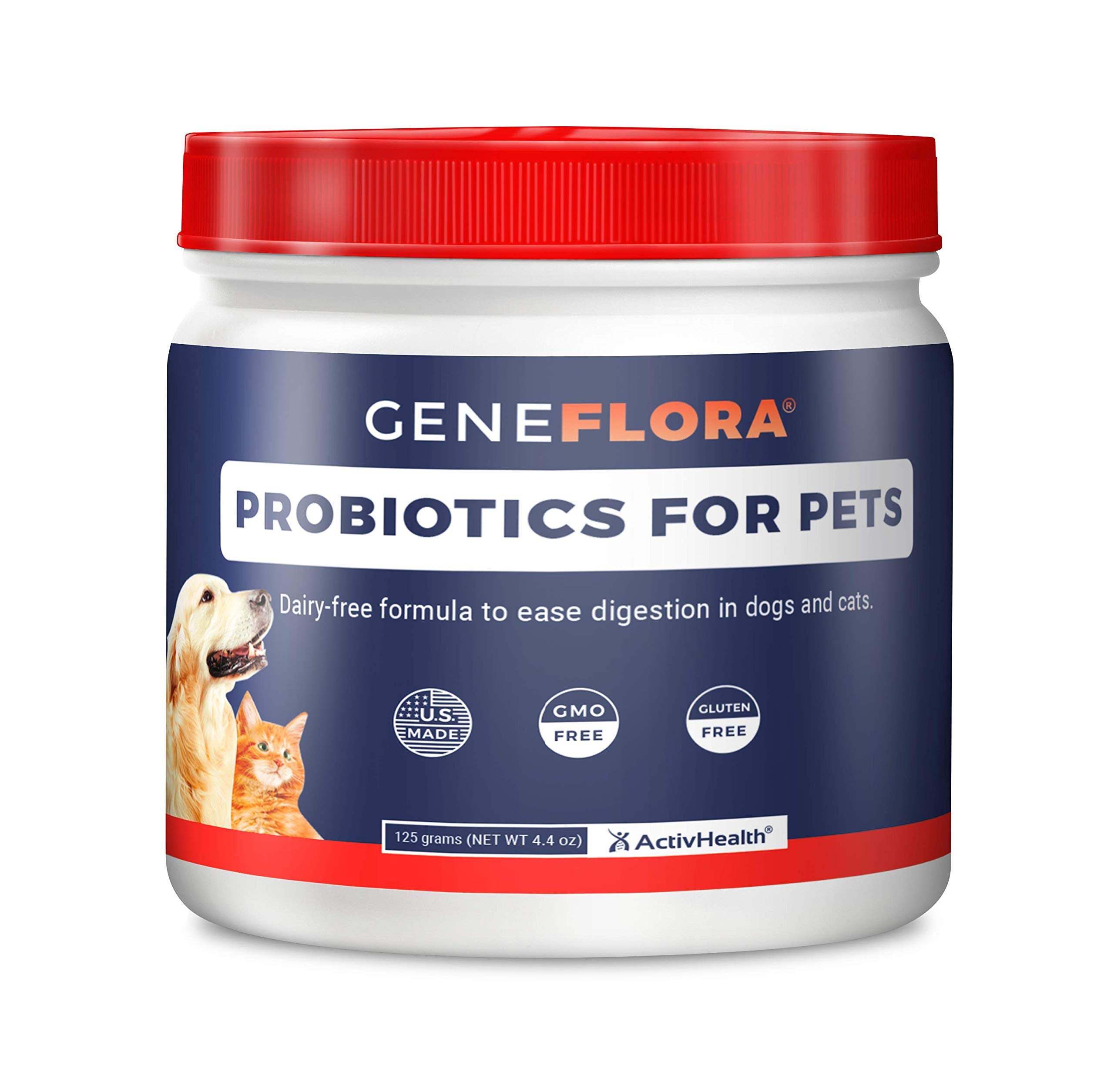 Geneflora Digestive Enzymes and Probiotics for Dogs, Cats, Rabbits and More to Boost Immunity, Relieve Allergies, Reduce Doggy B