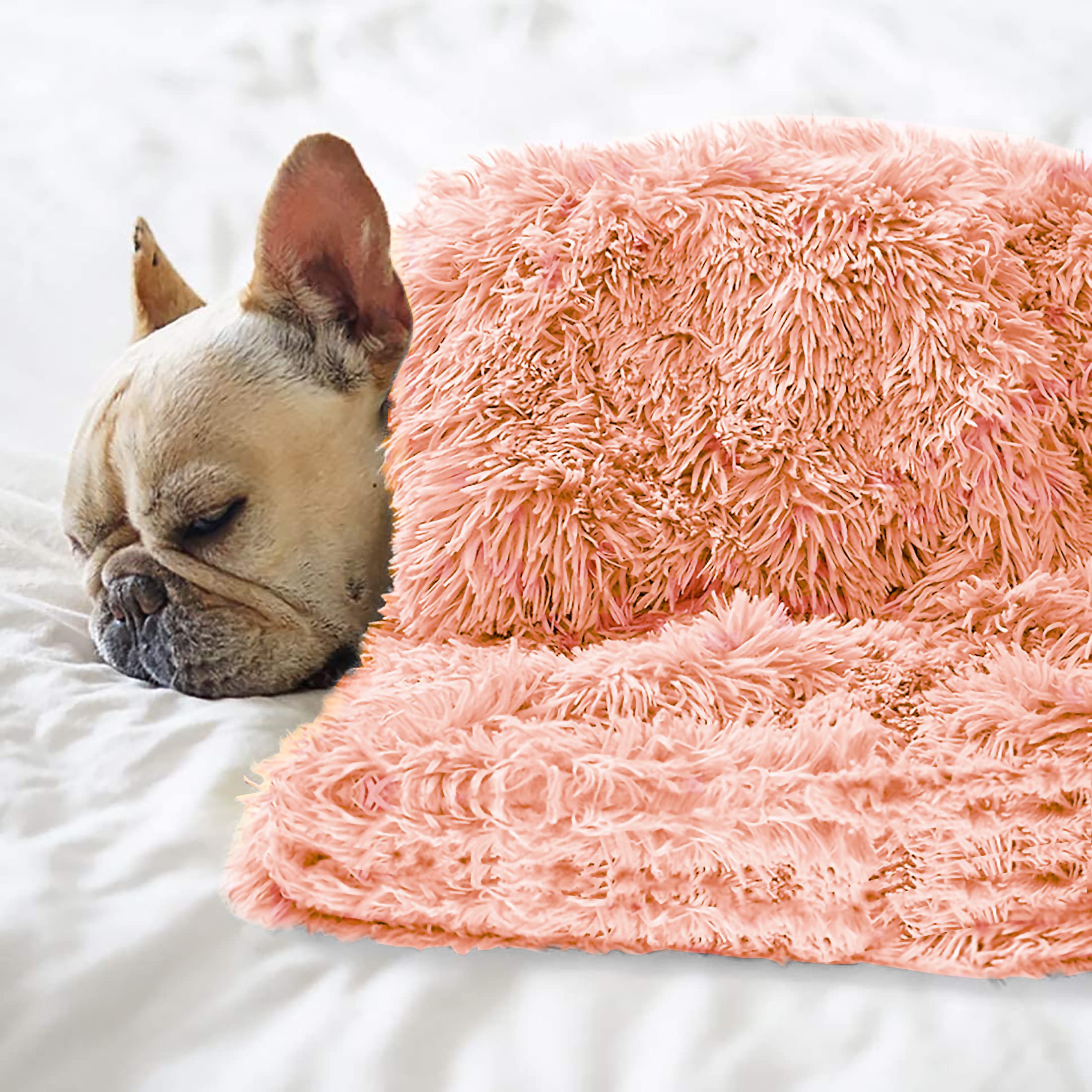 Petbuy Pet Dog Bed Blanket, Fluffy Fleece Throw Sleep Mat, Soft Puppy Cat Kitten Mat, S M L Xl, Fuzzy Reversible Sherpa For Bed,