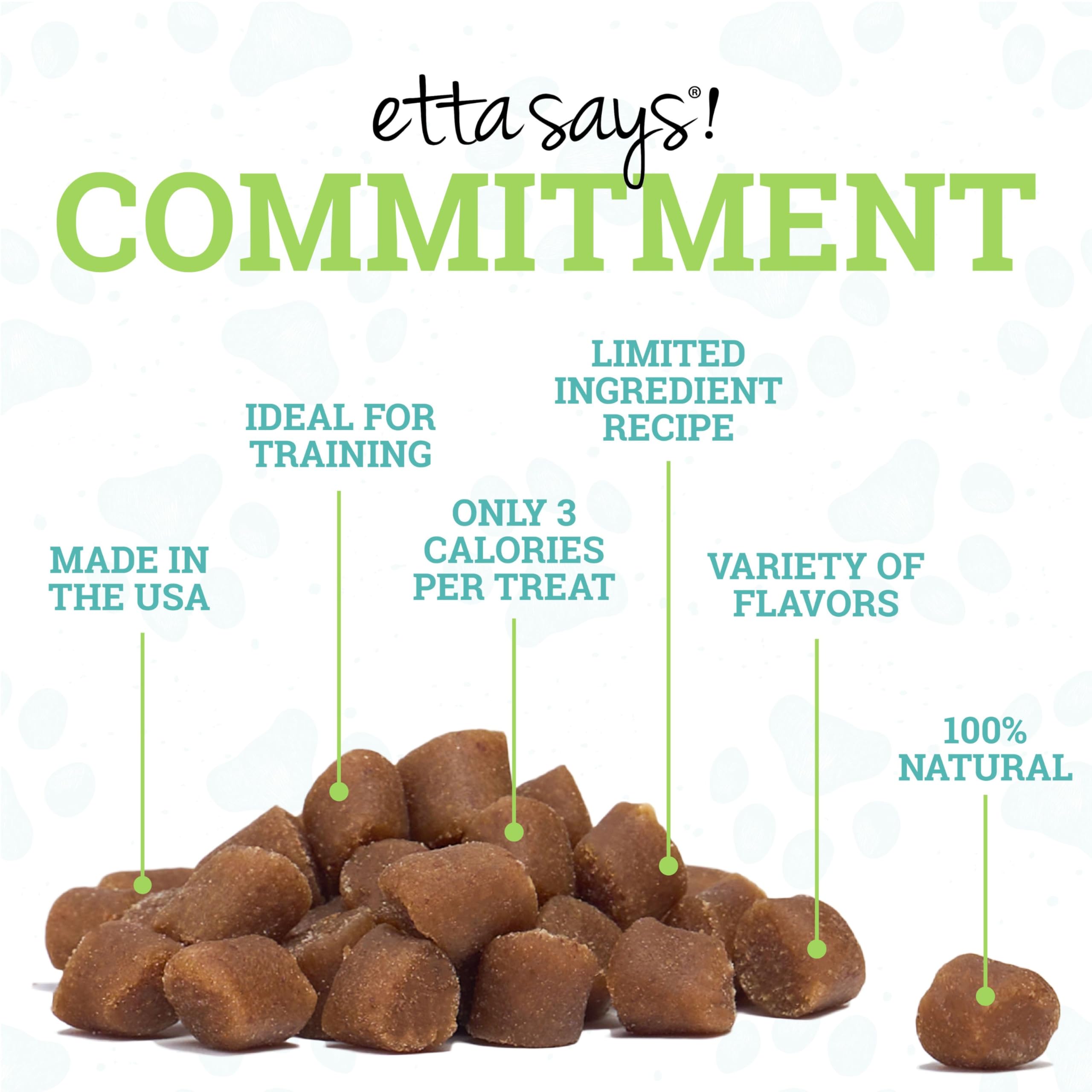 ETTA SAYS! Sit Cheese Training Treats for Dogs 16 Ounce Soft Dog Treats - Made in The USA Dog Treats, Limited Ingredients, Low C