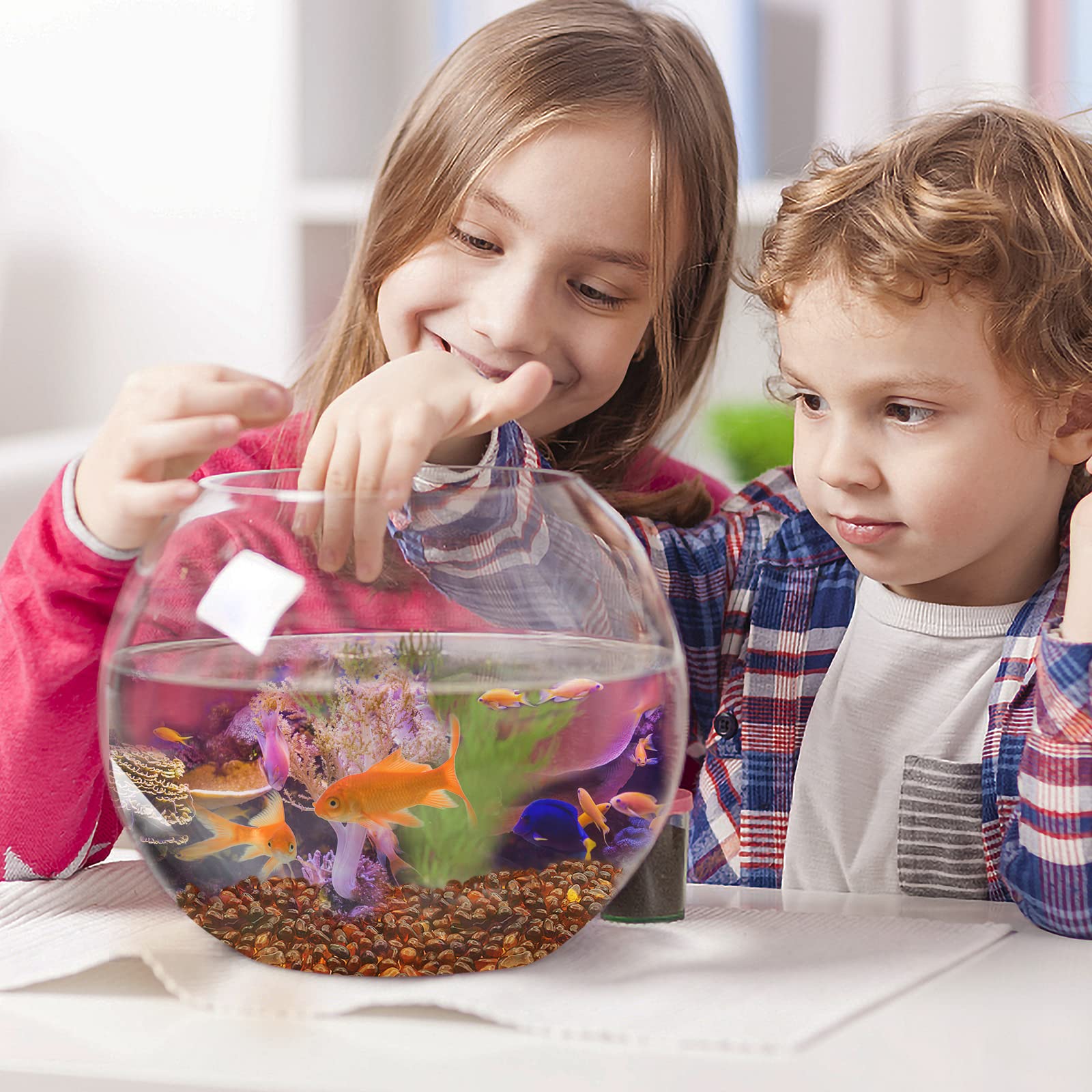 Keedolla Aquarium Sea Glass Pebble Stones, 6-9mm Fish Tank Gravel Marble Rock for Aquarium, Fish Turtle Tank, Vase Fillers, Gard