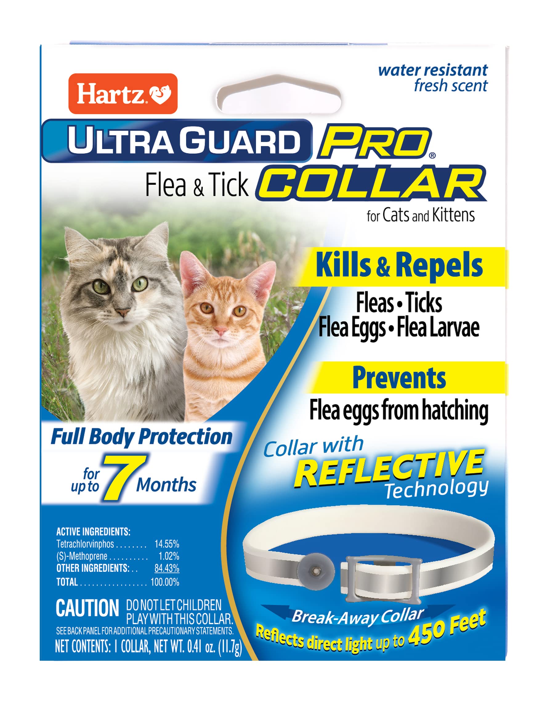 Hartz Ultraguard Pro Flea & Tick Collar For Cats And Kittens, 7 Month Flea And Tick Prevention And Protection, 1 Collar