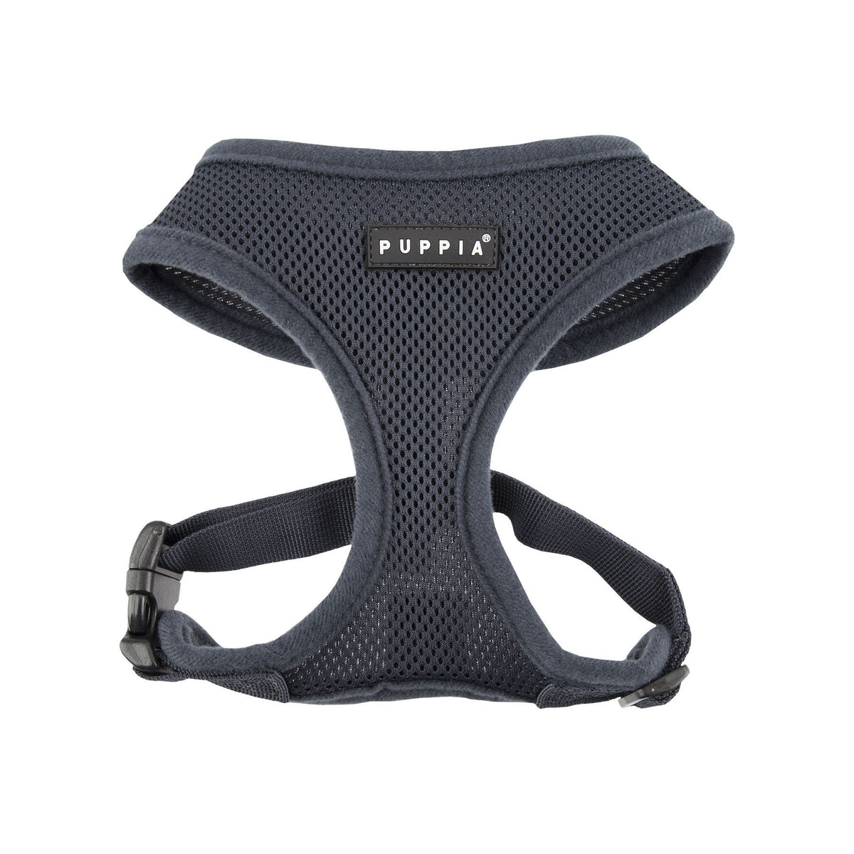 Authentic Puppia Soft Harness, Grey, Small
