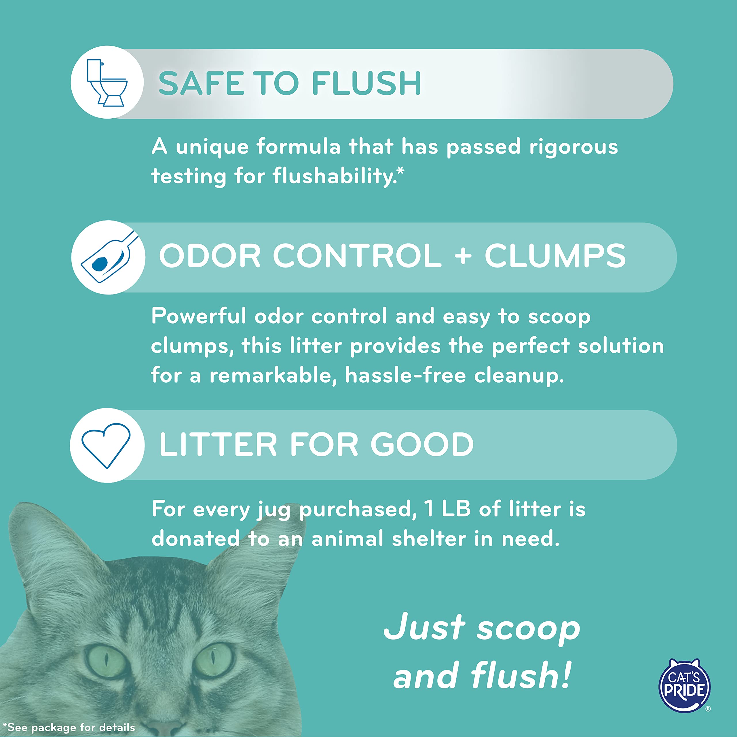 Cat'S Pride Lightweight Clumping Litter: Flushable - Powerful Odor Control - Scented, 10 Pounds