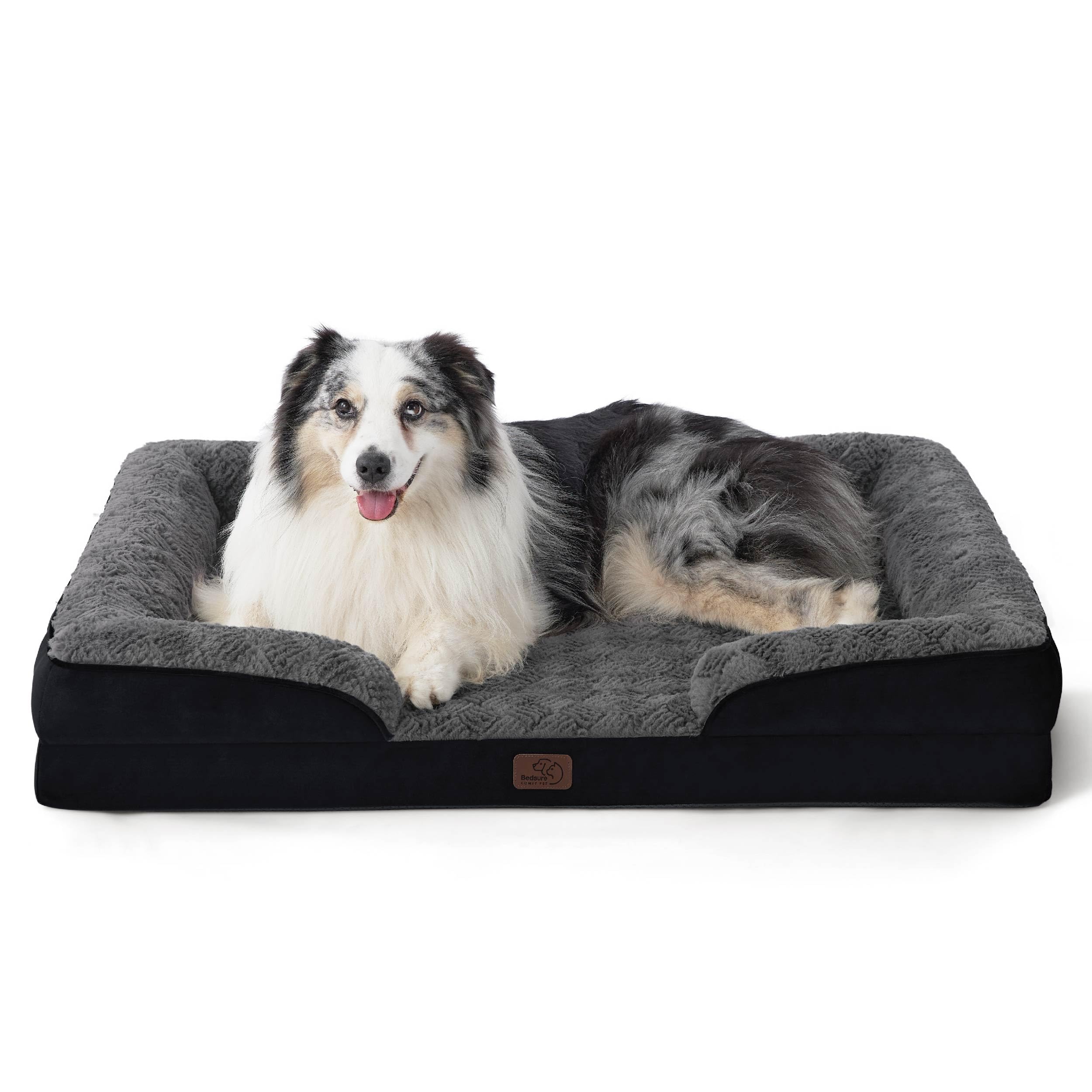 Bedsure Orthopedic Dog Bed For Extra Large Dogs - Calming Xl Dog Sofa Beds With Luxurious Short Plush Washable, Pet Couch Bed Wi