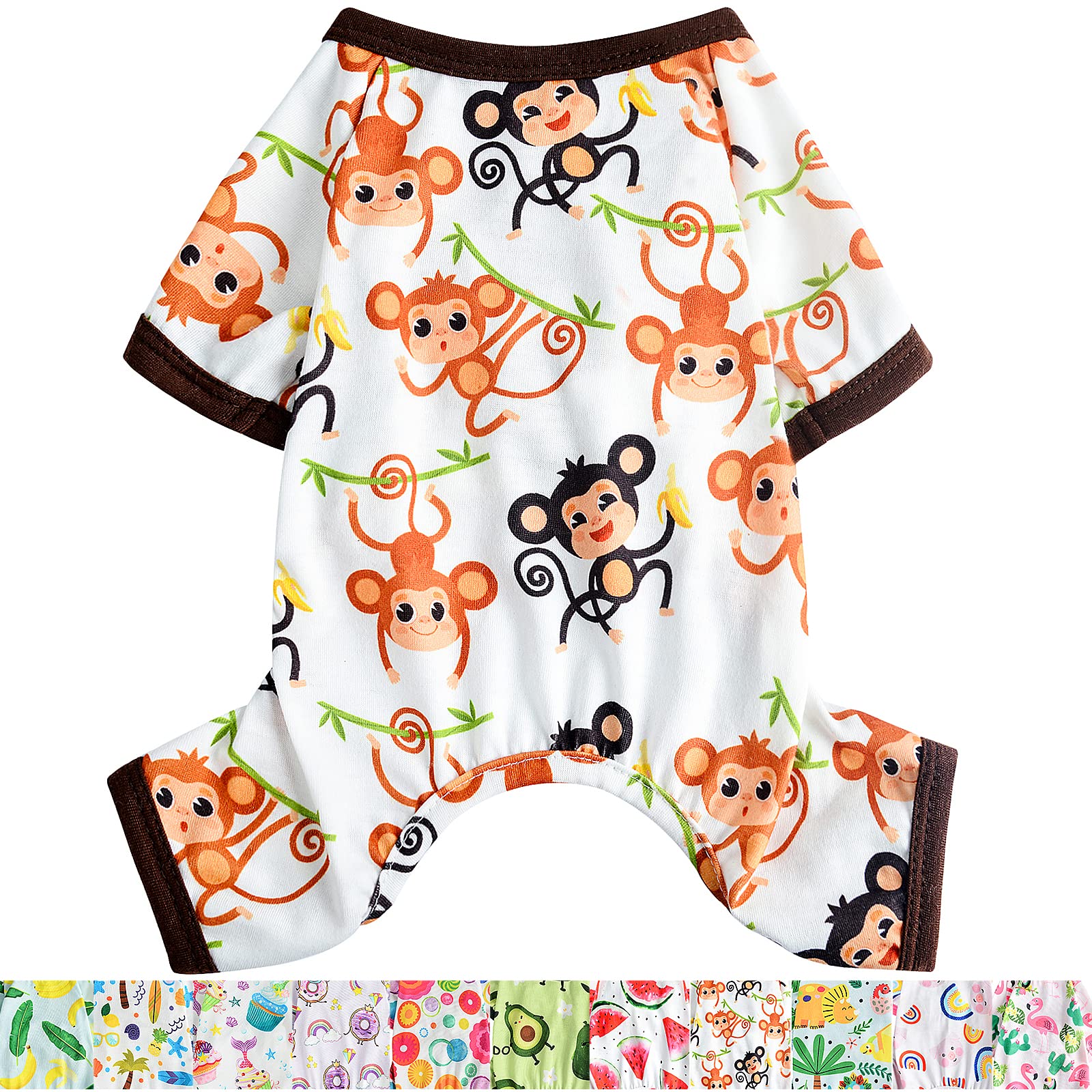 Chihuahua Pajamas, Dog Pajamas For Small Dogs Girl Boy, Cute Tiny Dog Clothes Outfit, Extra Small Puppy Pjs, Soft Pet Onesies (X