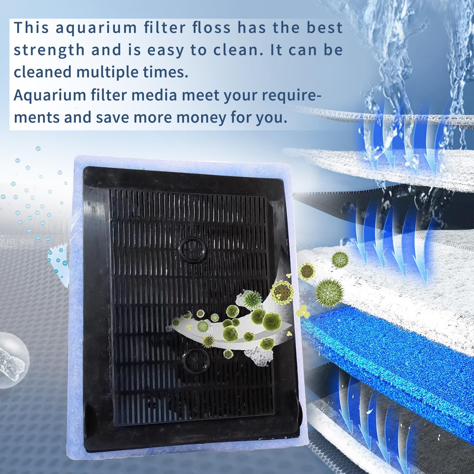 10-20 Gallon Aquarium Filters Ez-Change #2 Filter Cartridge Fit Aquarium Filter Cartridge 10 To 20 Power, For Healthier Fish (4