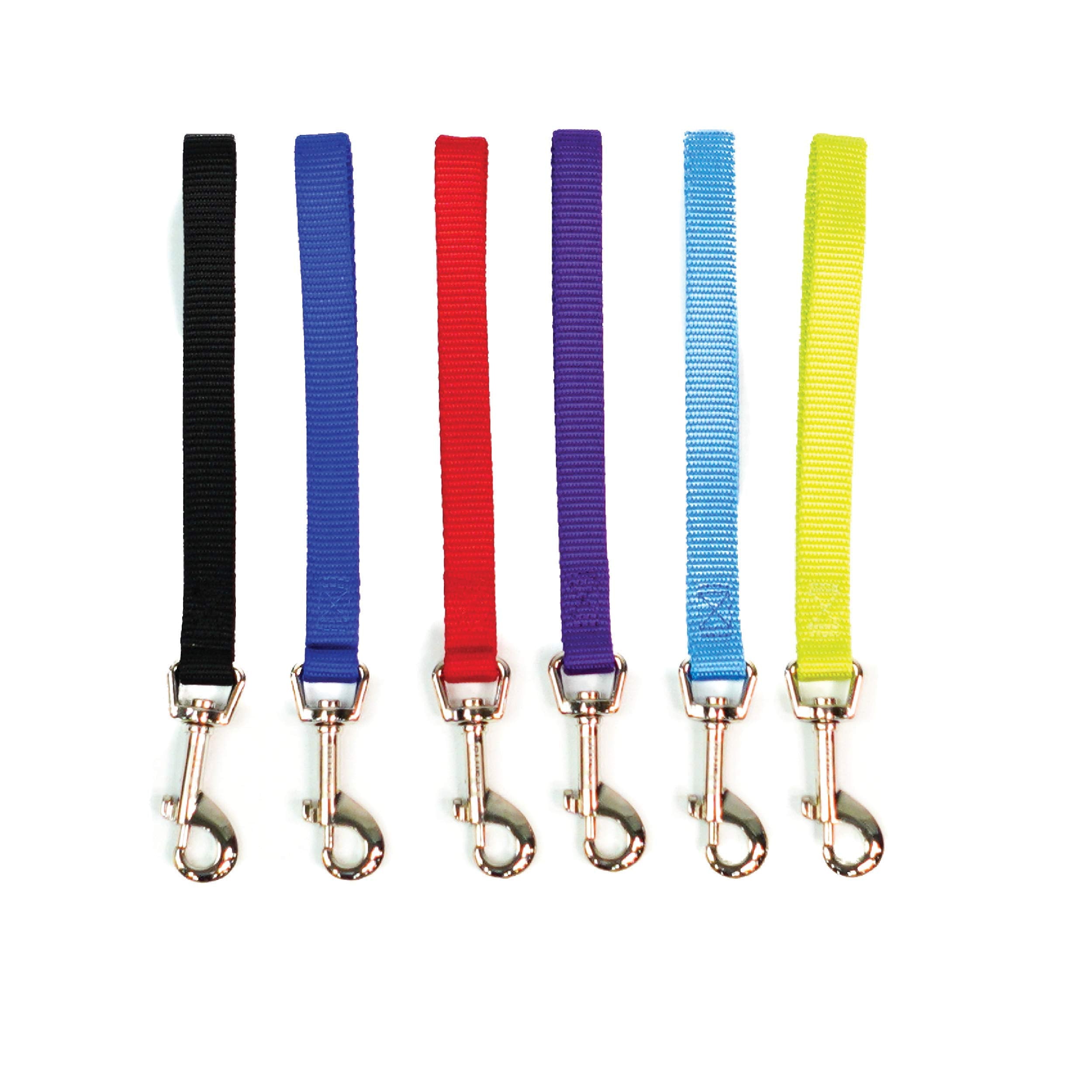 Blue-9 Dog Training Leash, 9 Inch Tab Lead For Obedience, Recall, And Agility Training, Made In The Usa, Purple