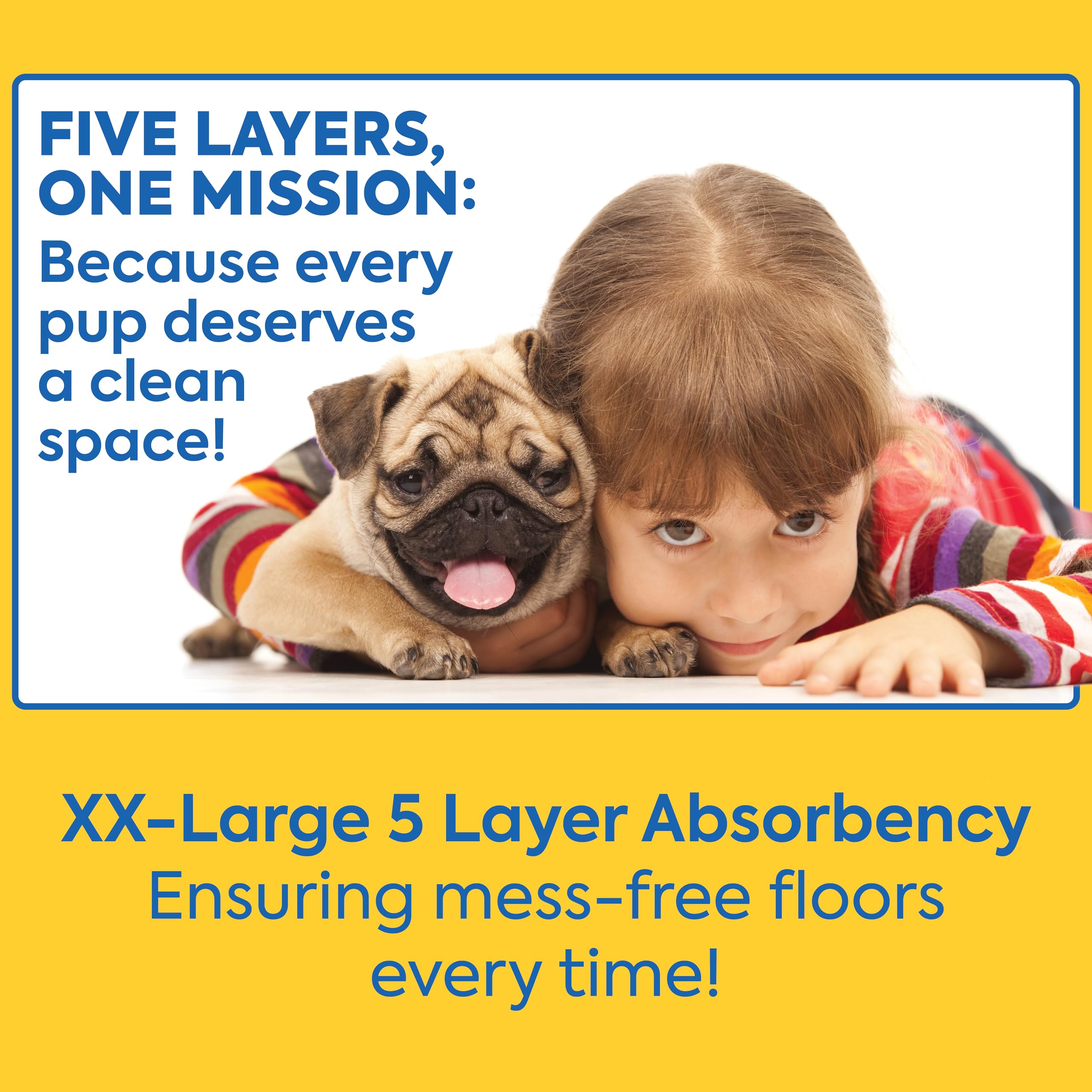 OUT! Petcare Puppy Pads XXL, Heavy Duty, Leak Proof Pee Pads for Dogs, Potty Training & Housebreaking, Puppy Essentials (26x30,