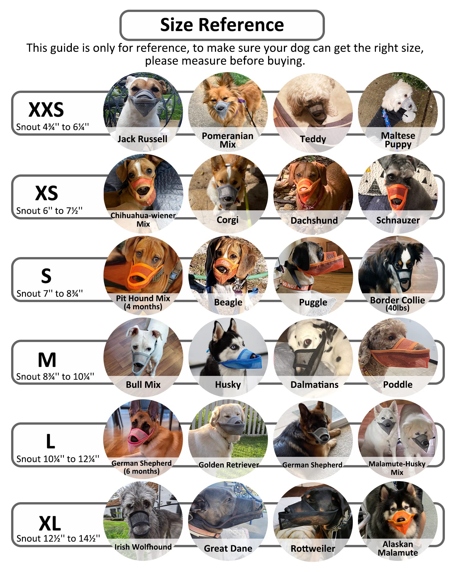 Nylon Dog Muzzle for Small Medium Large Dogs, Air Mesh Breathable and Drinkable Pet Muzzle for Anti-Biting Anti-Barking Licking