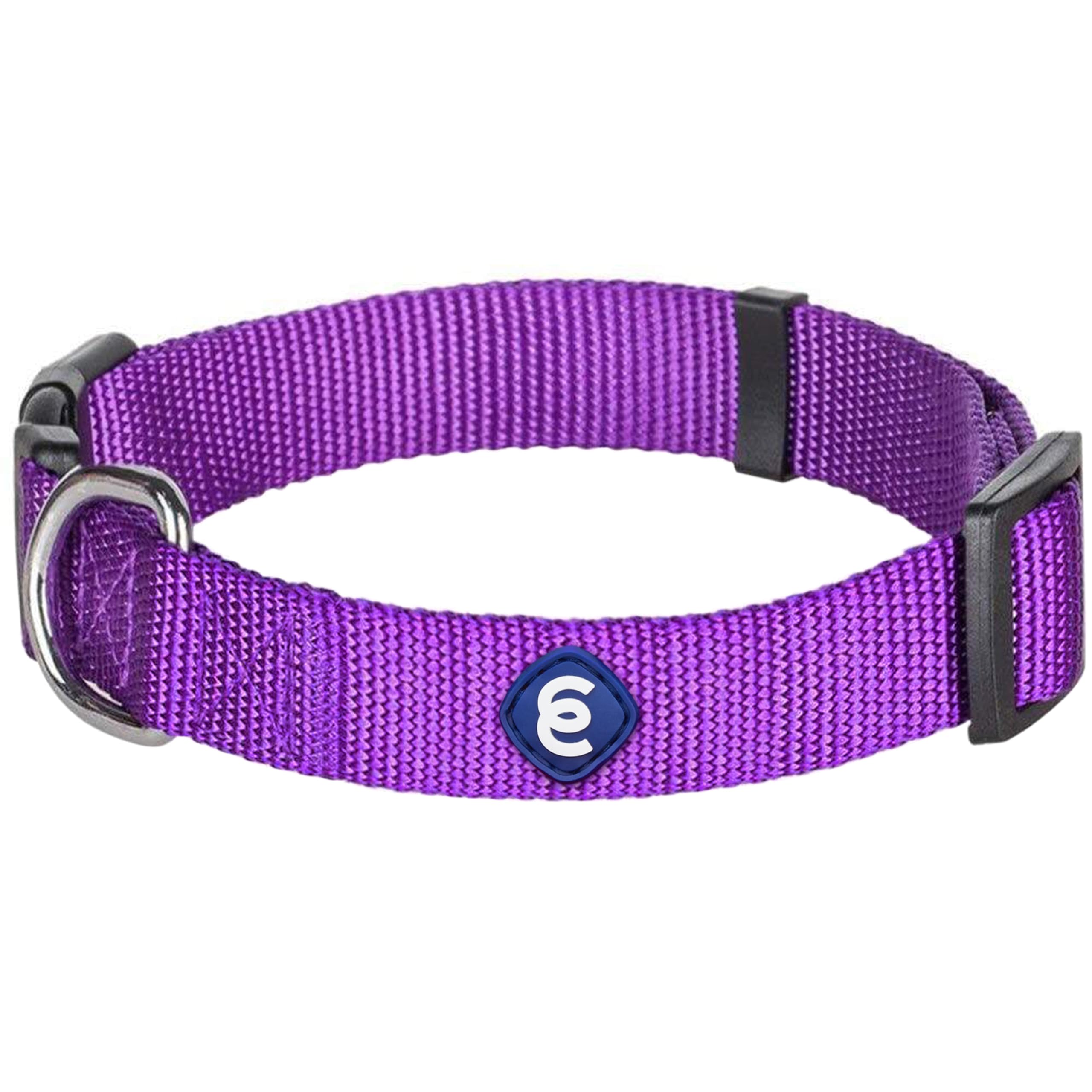 Blueberry Pet X-Small Dog Collar | Girl Dog Collars | Female Dog Collar Xs | Quick Release Dog Collar | Dark Orchid Nylon Dog Co
