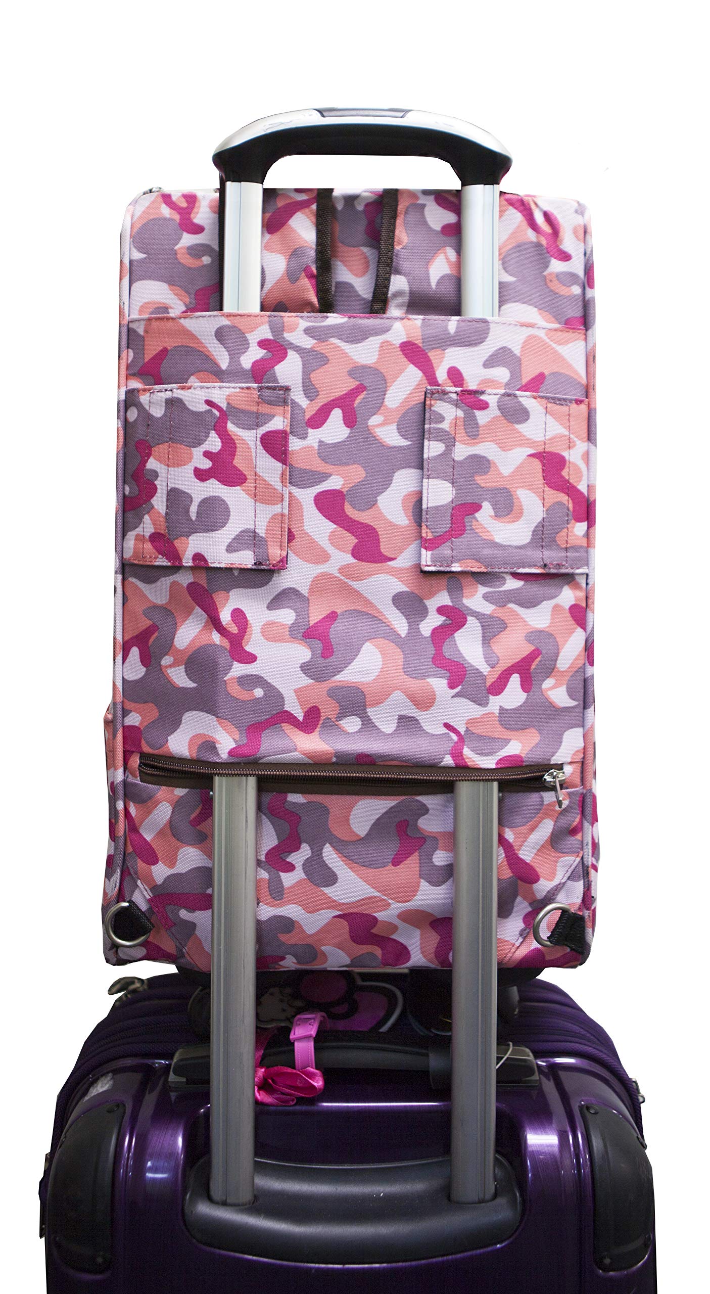 Petique 5-In-1 Complete Travel System With Pet Carrier And Pet Stroller, Stainless Steel Shock Absorption Bike Tires, Sturdy, Lightweight, Large Storage Basket, Supports Pets Up To 25Lbs - Army Camo