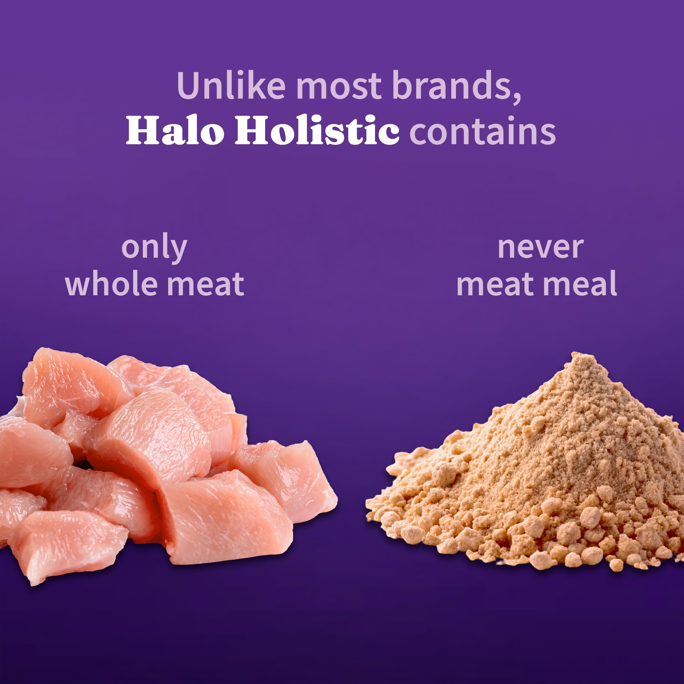 Halo Holistic Small Breed Dog Food, Cage Free Chicken & Brown Rice Recipe, Healthy Grains Dry Dog Food, Complete Digestive Healt