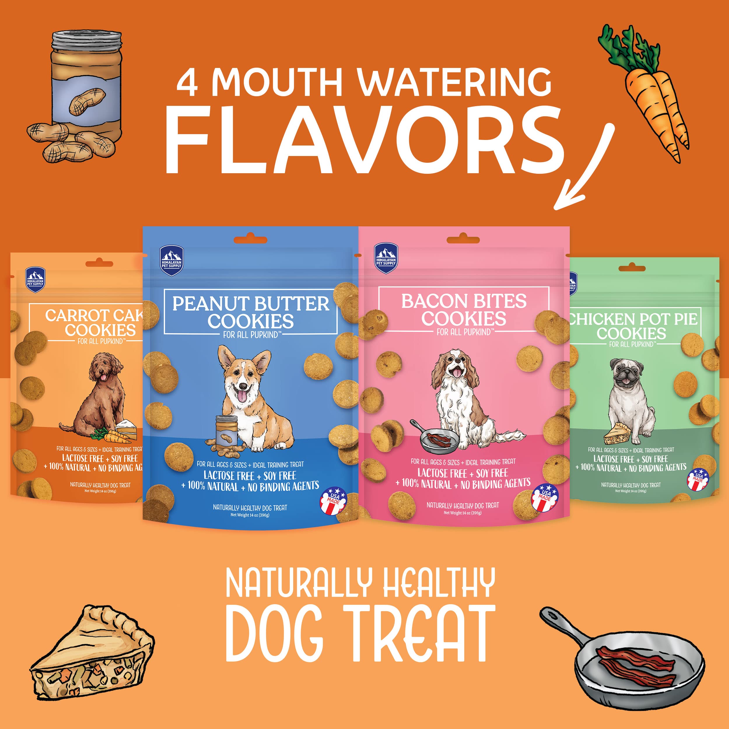 Himalayan Dog Cookies Carrot Cake 14Oz