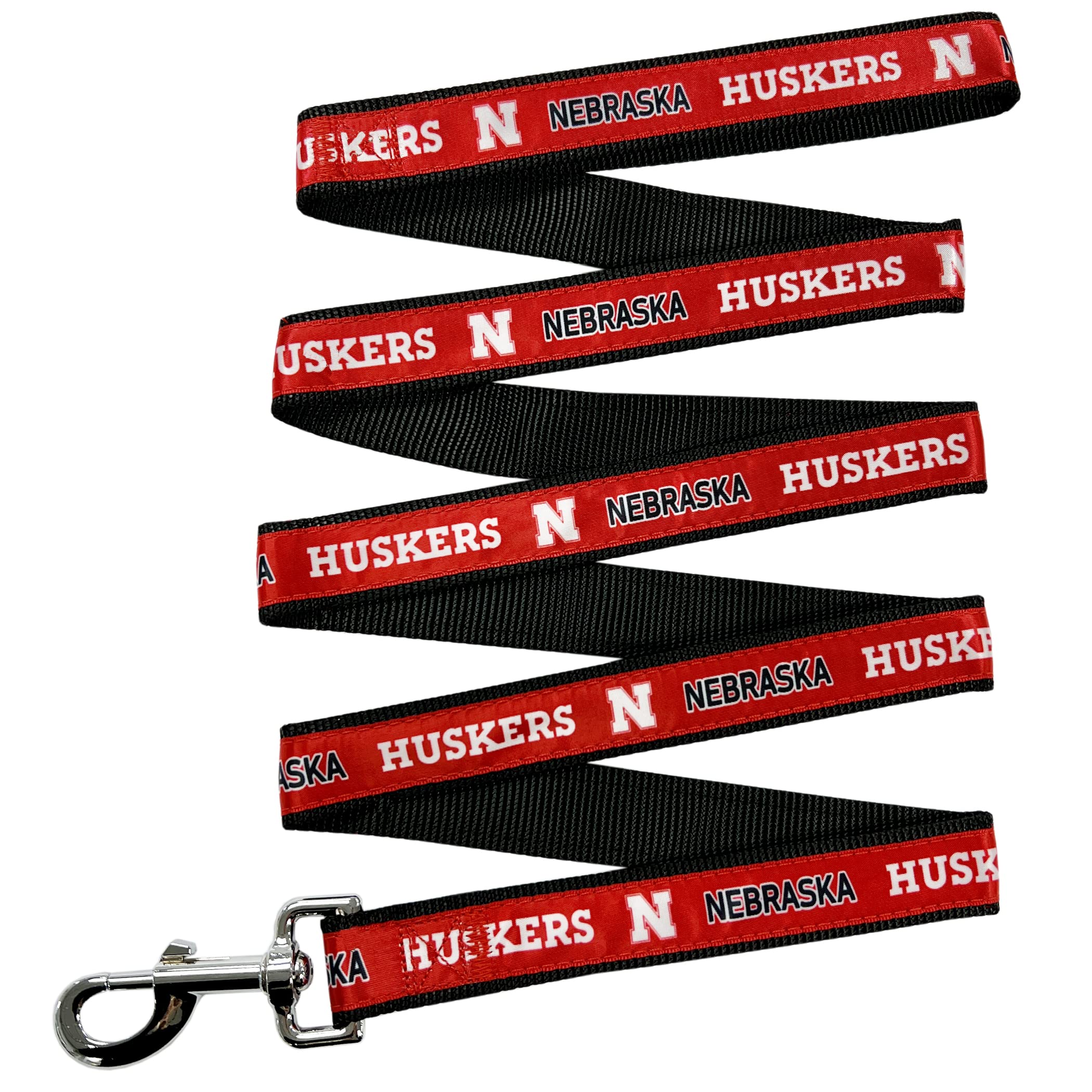 Ncaa Pet Leash, Small, Nebraska Cornhuskers, Dog Leash, Shiny & Colorful Leash For Dogs & Cats Licensed By The Ncaa, New Version
