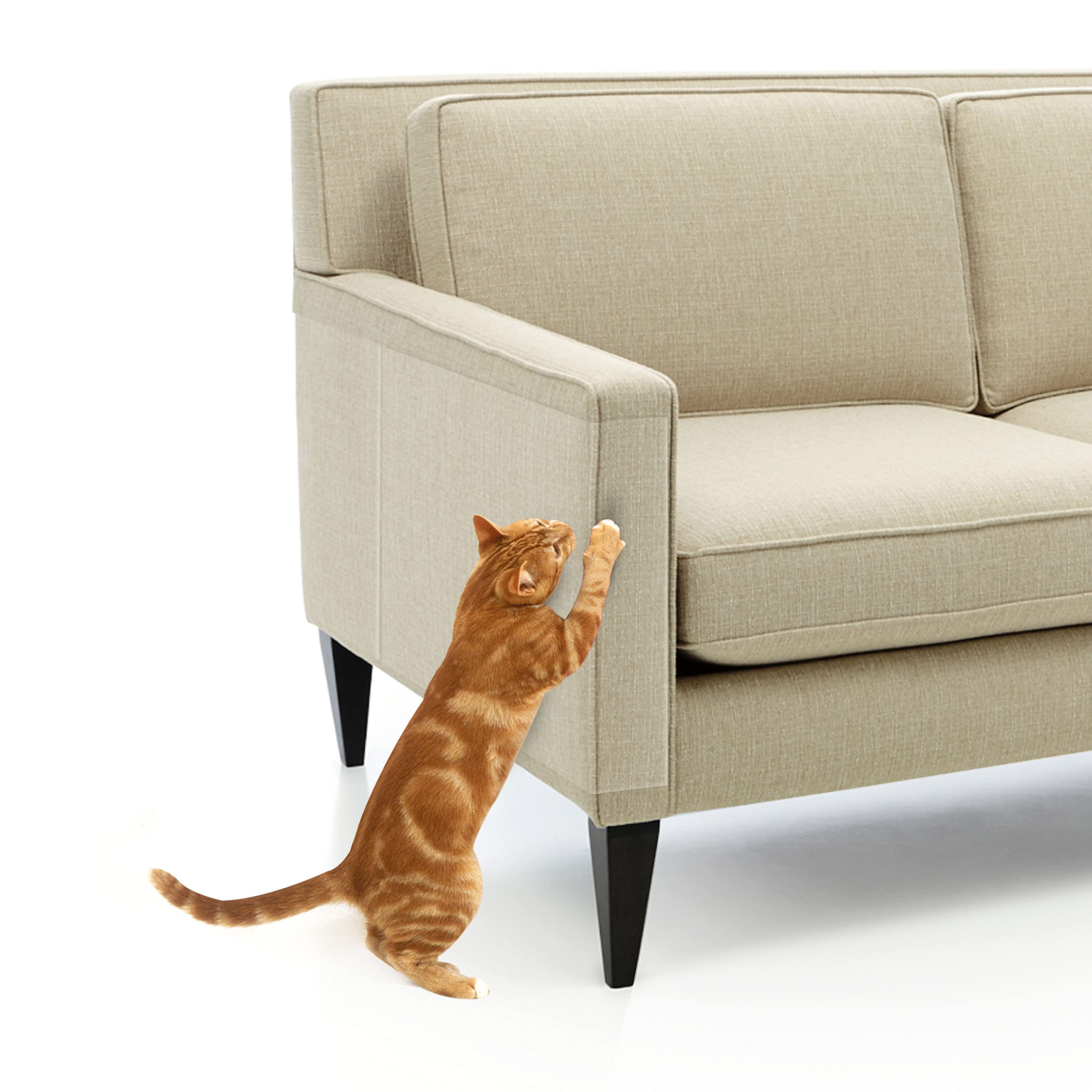 Fluffydream Furniture Protector From Cats, 10-Pack 12     17    Cat Couch Protectors Anti Cats Scratch, Cat Scratching Deterrent