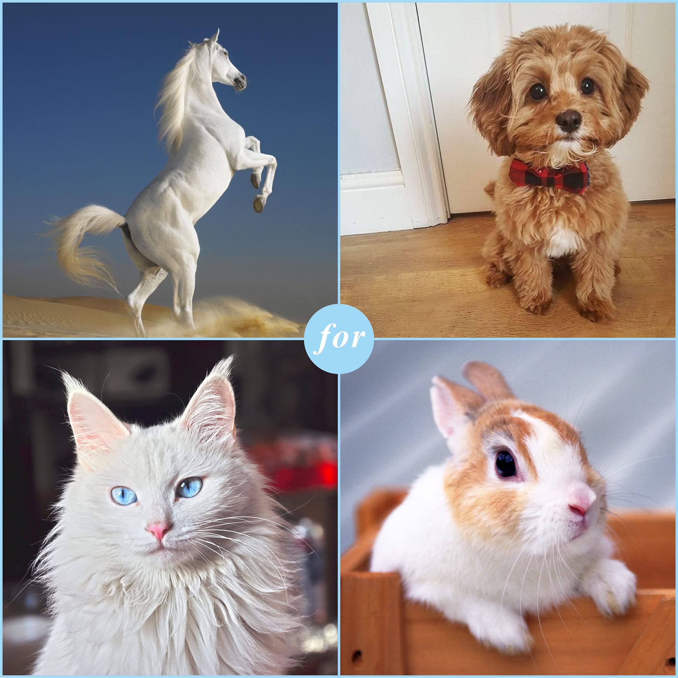 Curry Comb For Horse Mane & Tail, Equestrian Comb For Grooming, Deshedding, Bathing, Gaming & Tangles Removing, Pet Game Tool Fo