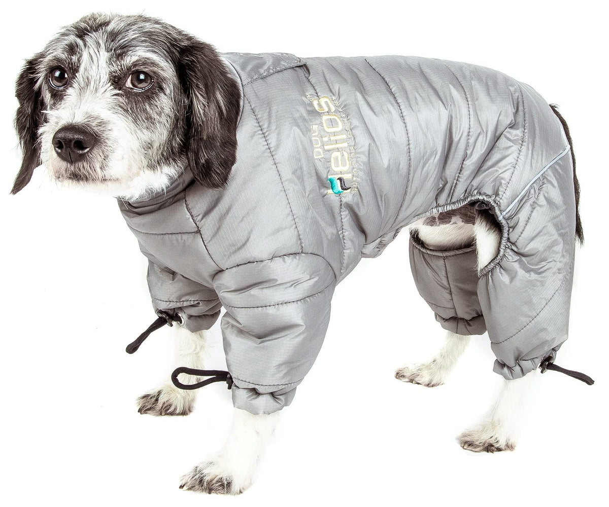 DOGHELIOS 'Thunder-Crackle' Full-Body Bodied Waded-Plush Adjustable and 3M Reflective Pet Dog Jacket Coat w/Blackshark Technology