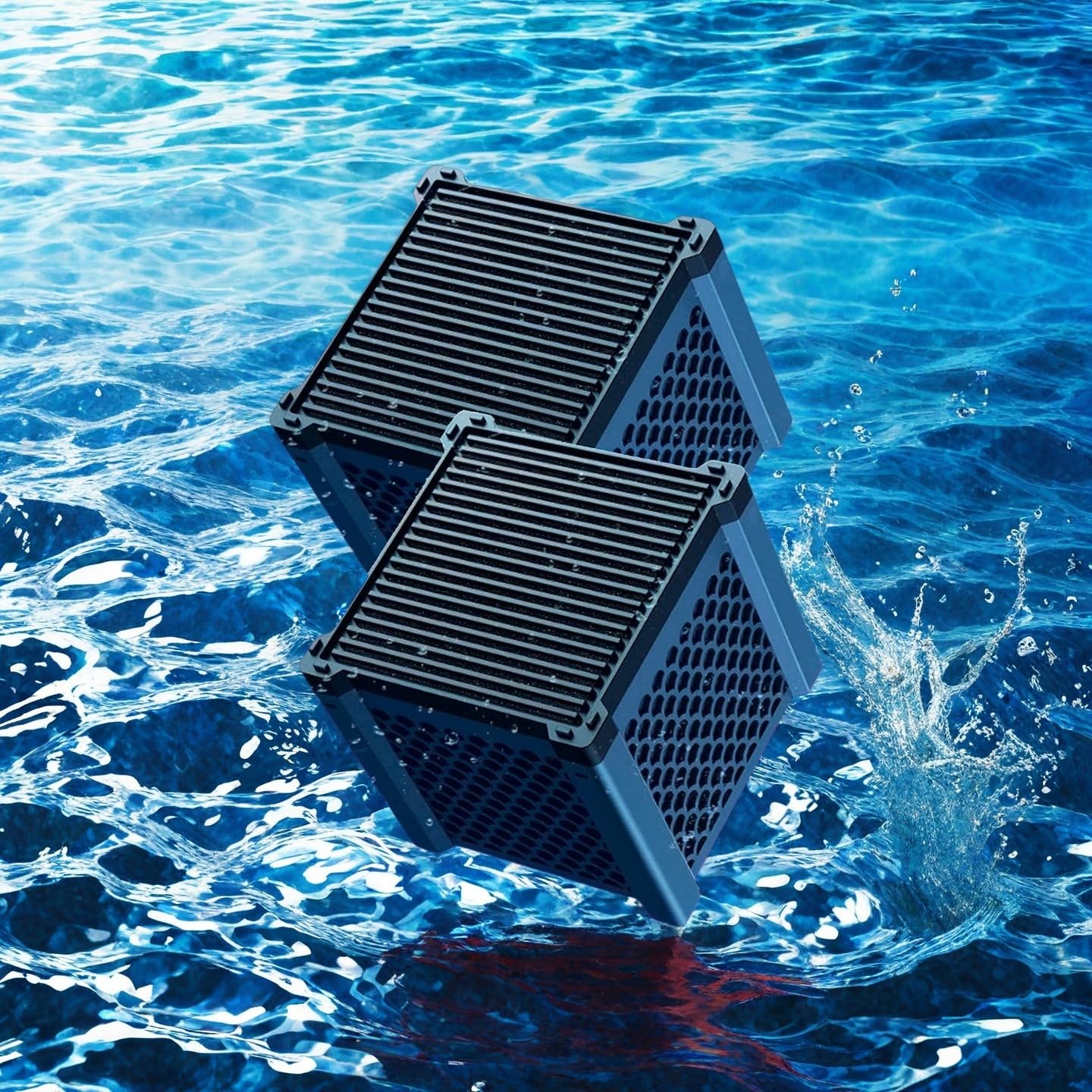 Pure Cube Water Trough Filter 2.0 Eco Aquarium Water Purifier Cube with Honeycomb Charcoal for Fish Tanks, Horse Troughs, Livest