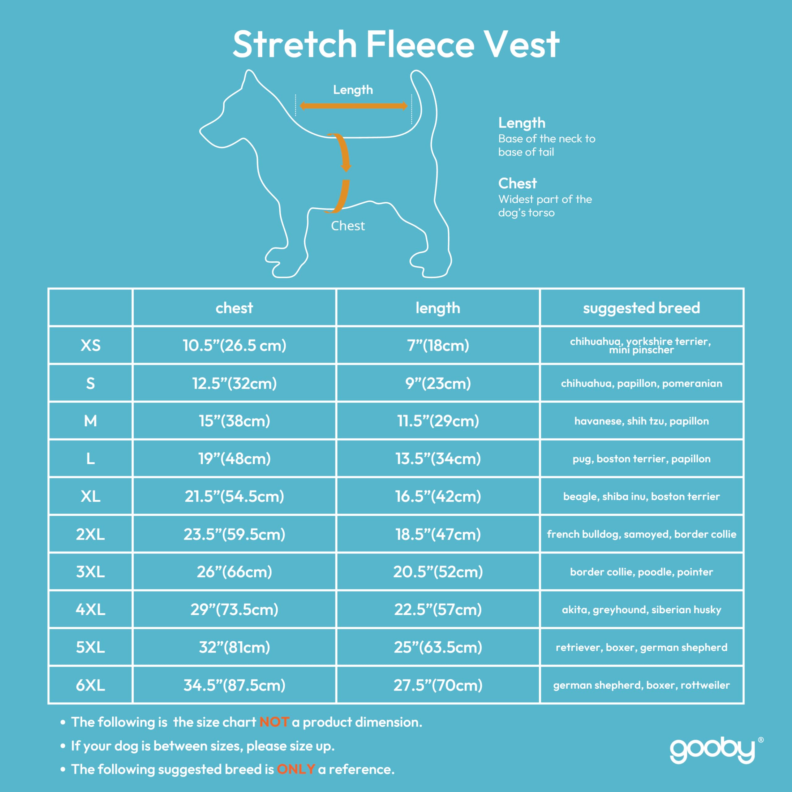 Gooby Stretch Fleece Vest Dog Sweater - Warm Pullover Fleece Dog Jacket - Winter Dog Clothes For Small, Large Dogs, Boy Or Girl - Soft, Super Stretchy Fleece Vest Dog Sweater - Deer Blue, X-Small