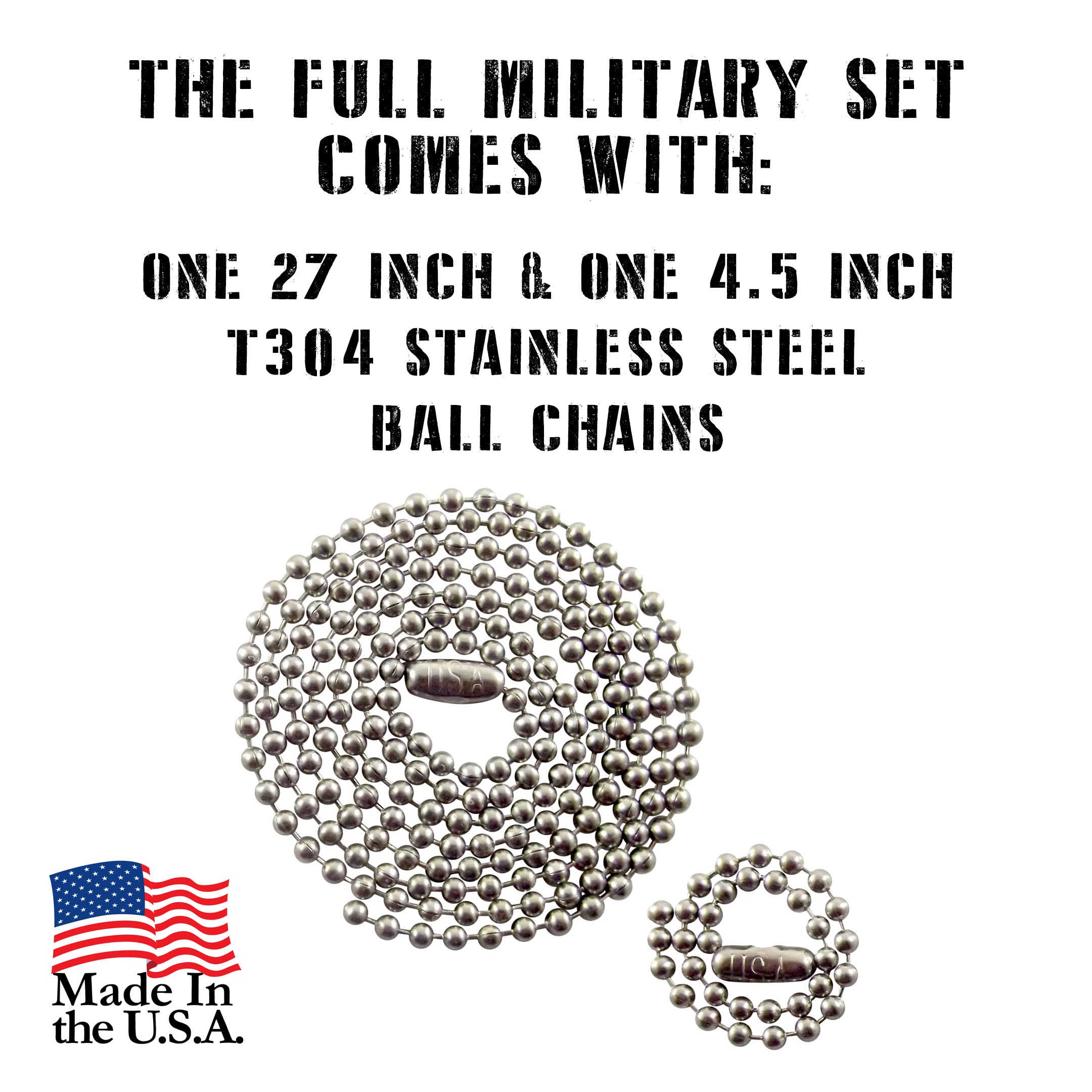 Personalized Military Dog Tags with Silencers and Stainless Steel Chains, Orange Aluminum