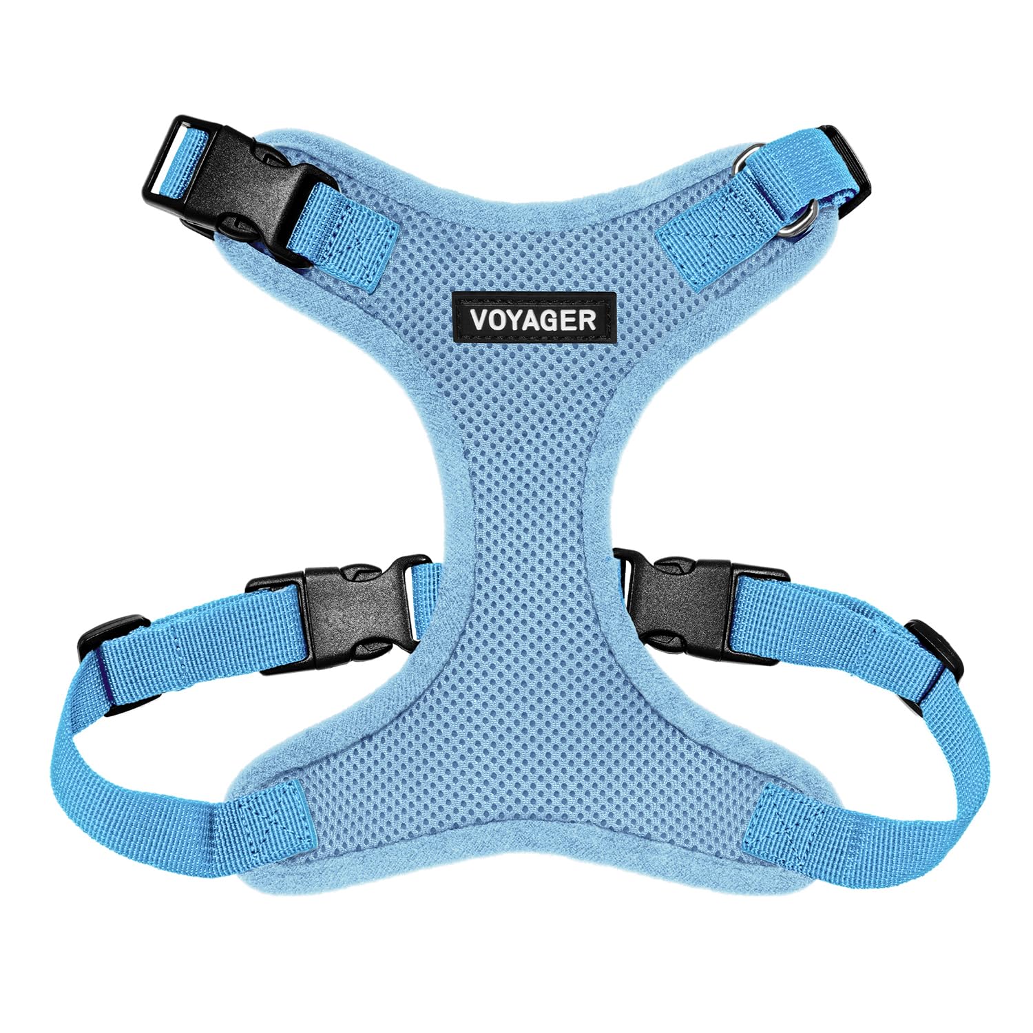 Voyager Step-in Pet Harness - All Weather Mesh, Adjustable Step in Harness for Cats and Dogs by Best Pet Supplies - Baby Blue, L