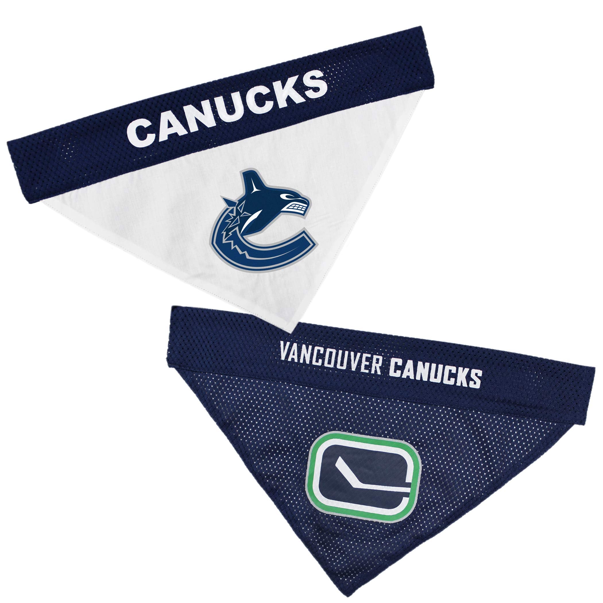 Nhl Vancouver Canucks Bandana For Dogs & Cats, Small/Medium. - Cute & Stylish Bandana! The Perfect Hockey Fan Scarf Bandana, Gre