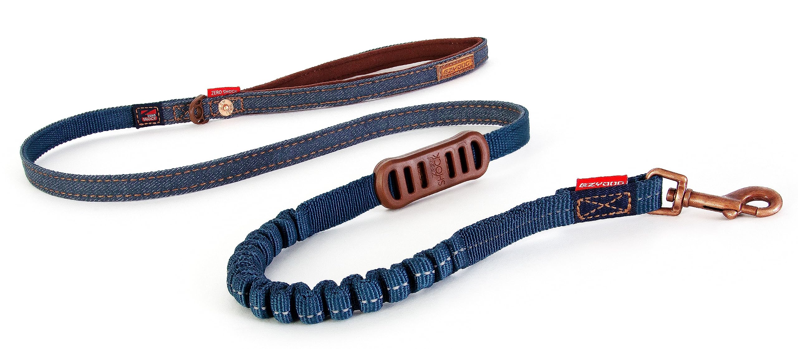 EzyDog Zero Shock LITE Dog Leash - Shock Absorbing Bungee Leash for Dogs That Pull or Excite - Dual Handle and Reflective for Me