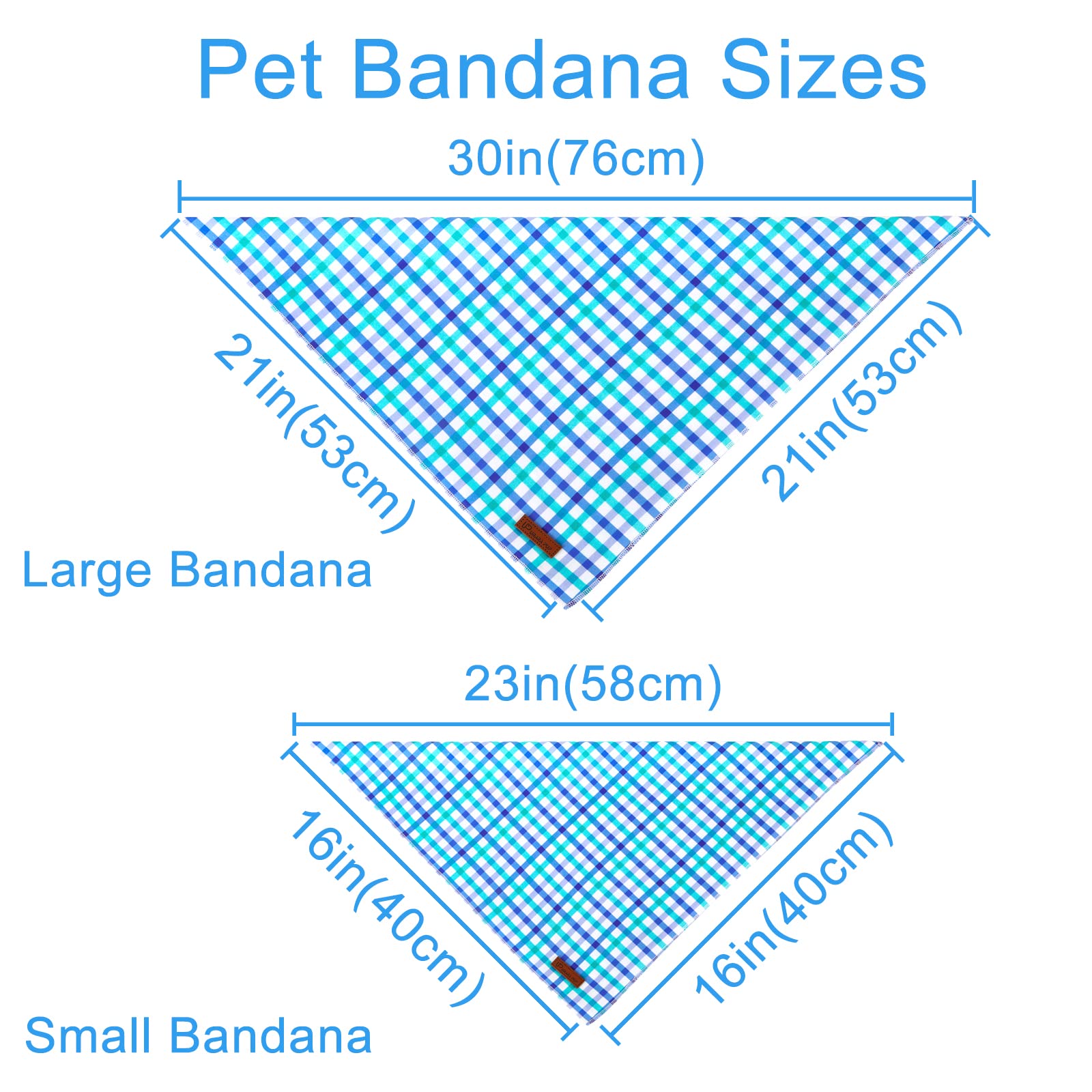 Up Urara Pup Summer Bandana - Comfortable Cotton Grid Triangle Bid Scarf For Puppy, Washable Pet Kerchief For Boy Or Girl Dogs O