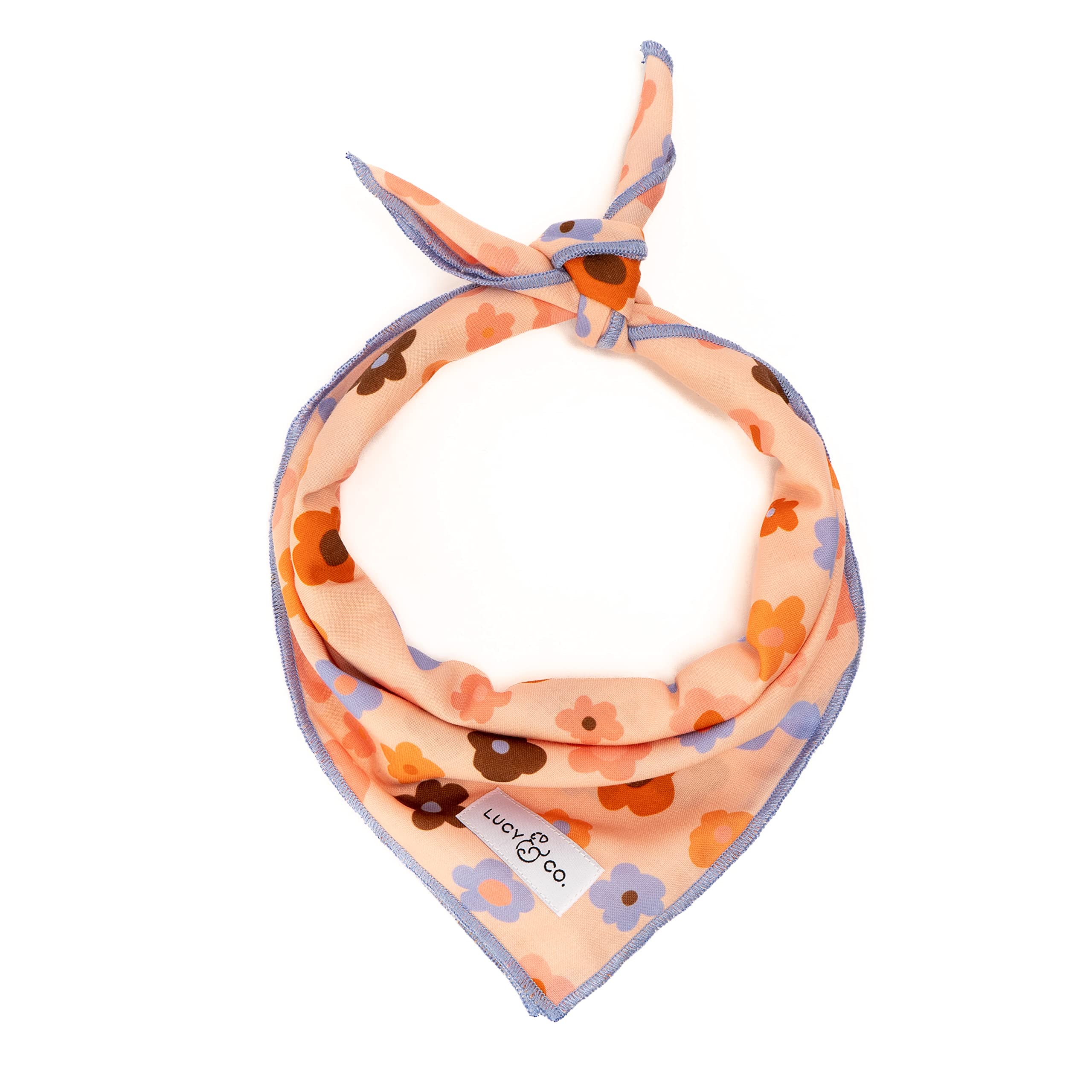Lucy & Co. Let'S Groove Bandana - Durable Comfortable Dog Bandana - Machine Washable - Designer Puppy Accessory - Small Purple C