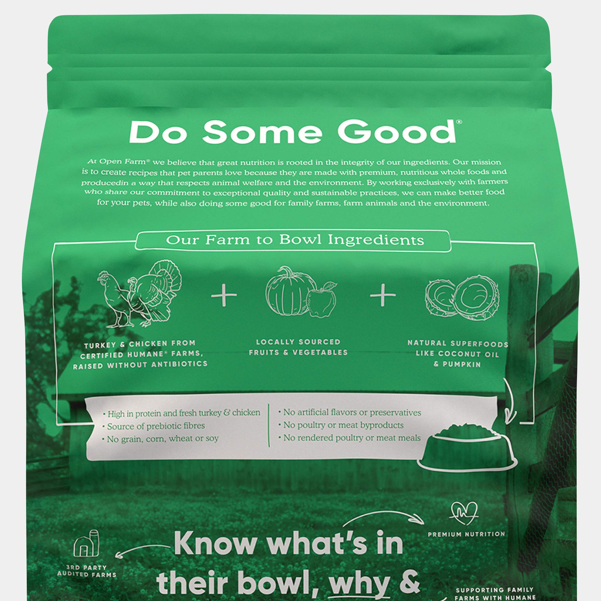 Open Farm Grain-Free Dry Cat Food, Turkey & Chicken, Wild-Caught Fish, 8 lbs, Non-GMO, No Artificial Flavors or Preservatives