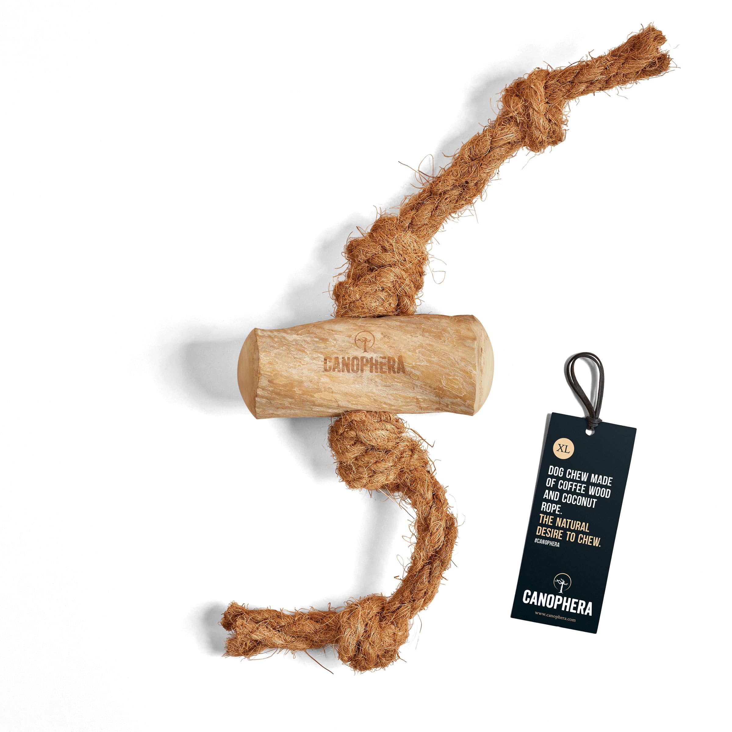 Canophera Dog Chew Made Of Coffee Wood And Coconut Rope (Xtra Large)