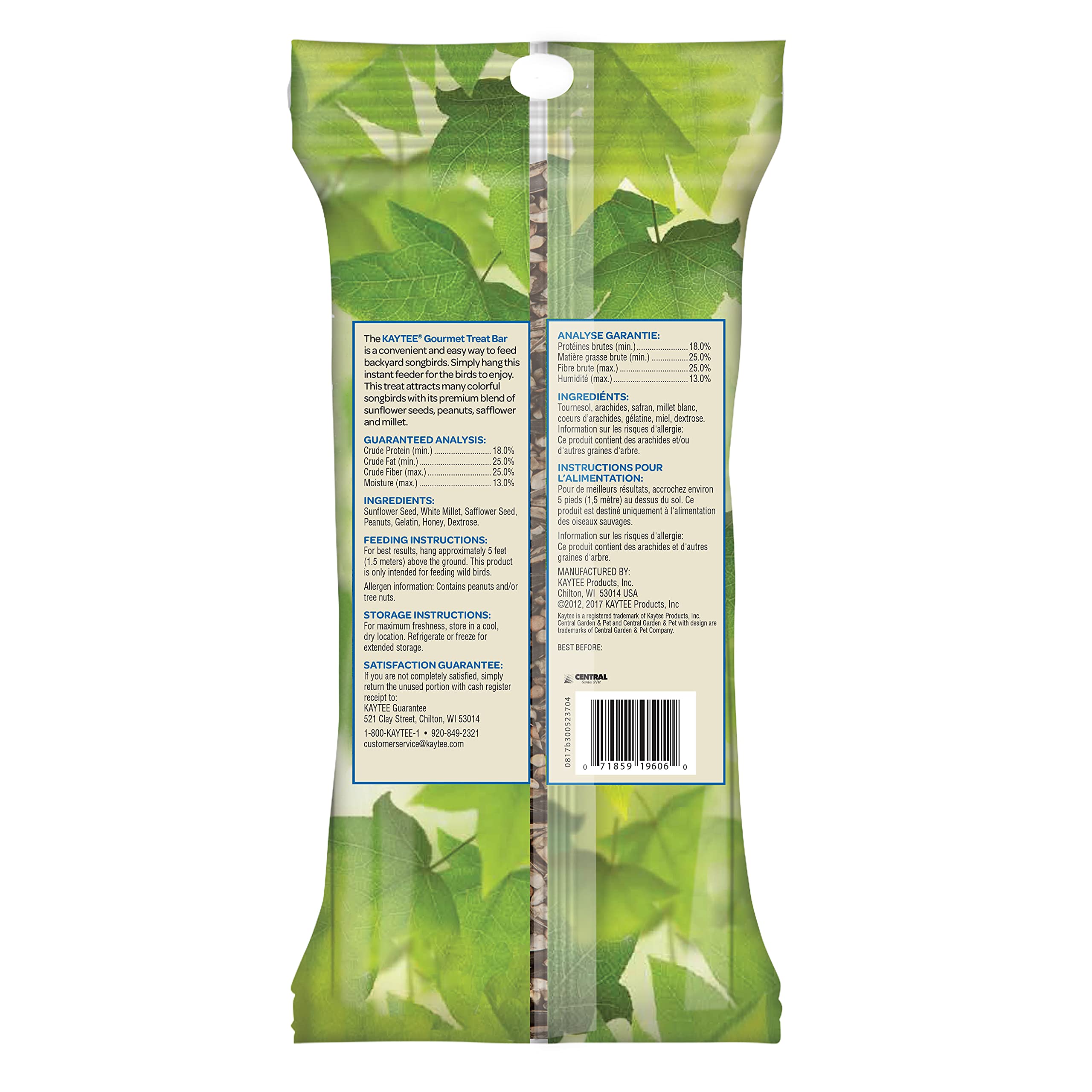 Kaytee Gourmet Bird Bar, 12-Ounce