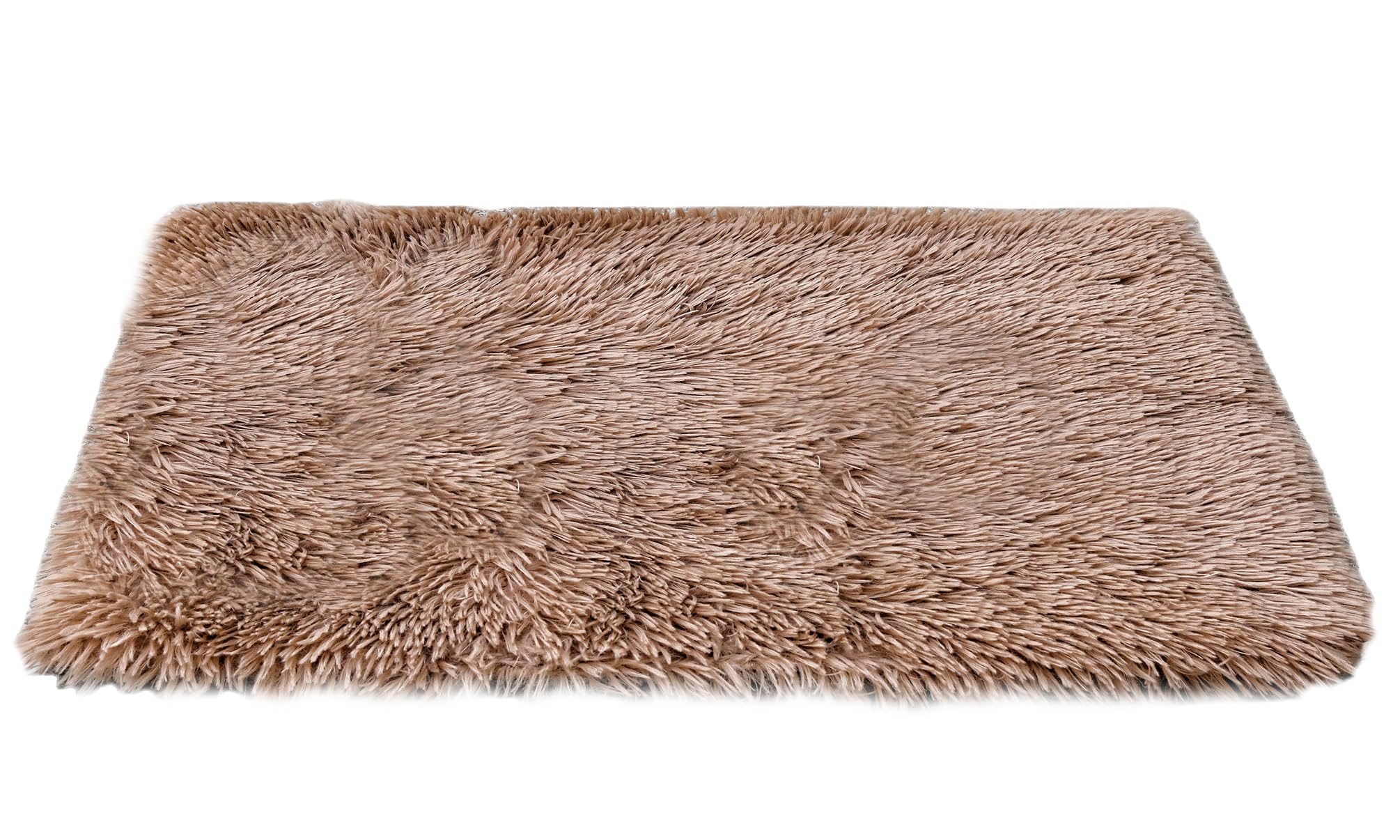 Petfelix Self Warming Mat, 24''*20'' Non-Skid Thermal Pet Mat, Washable Outdoor Insulation For Cat House, Carrier Cat Bed, Brown