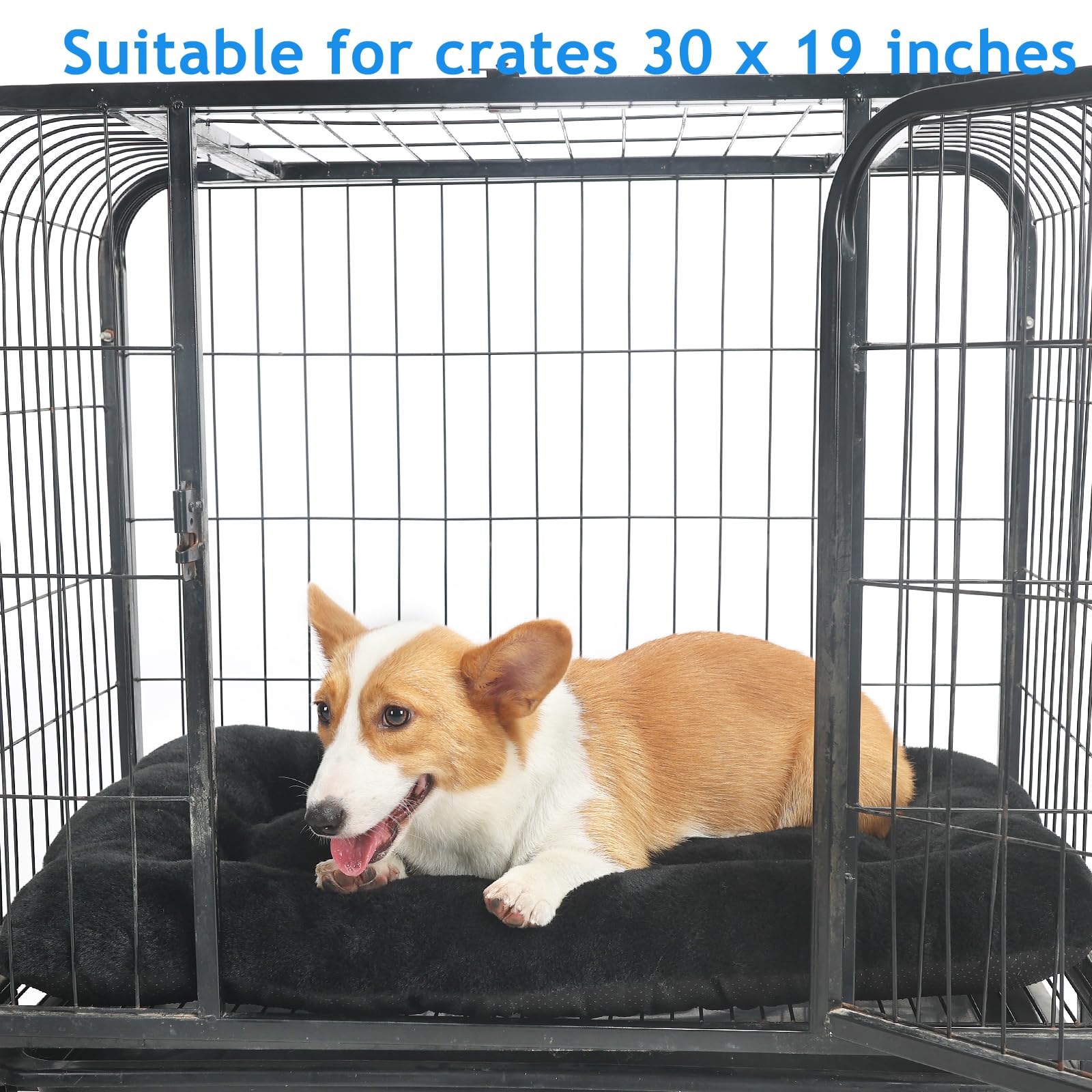 Zihapgpzp 30 Inch Dog Crate Bed Pad For Kennel Or Cage Washable,Soft Cozy Dog Crate Mat Fit Medium Dogs Up To 30 Lbs,Pet Sleepin