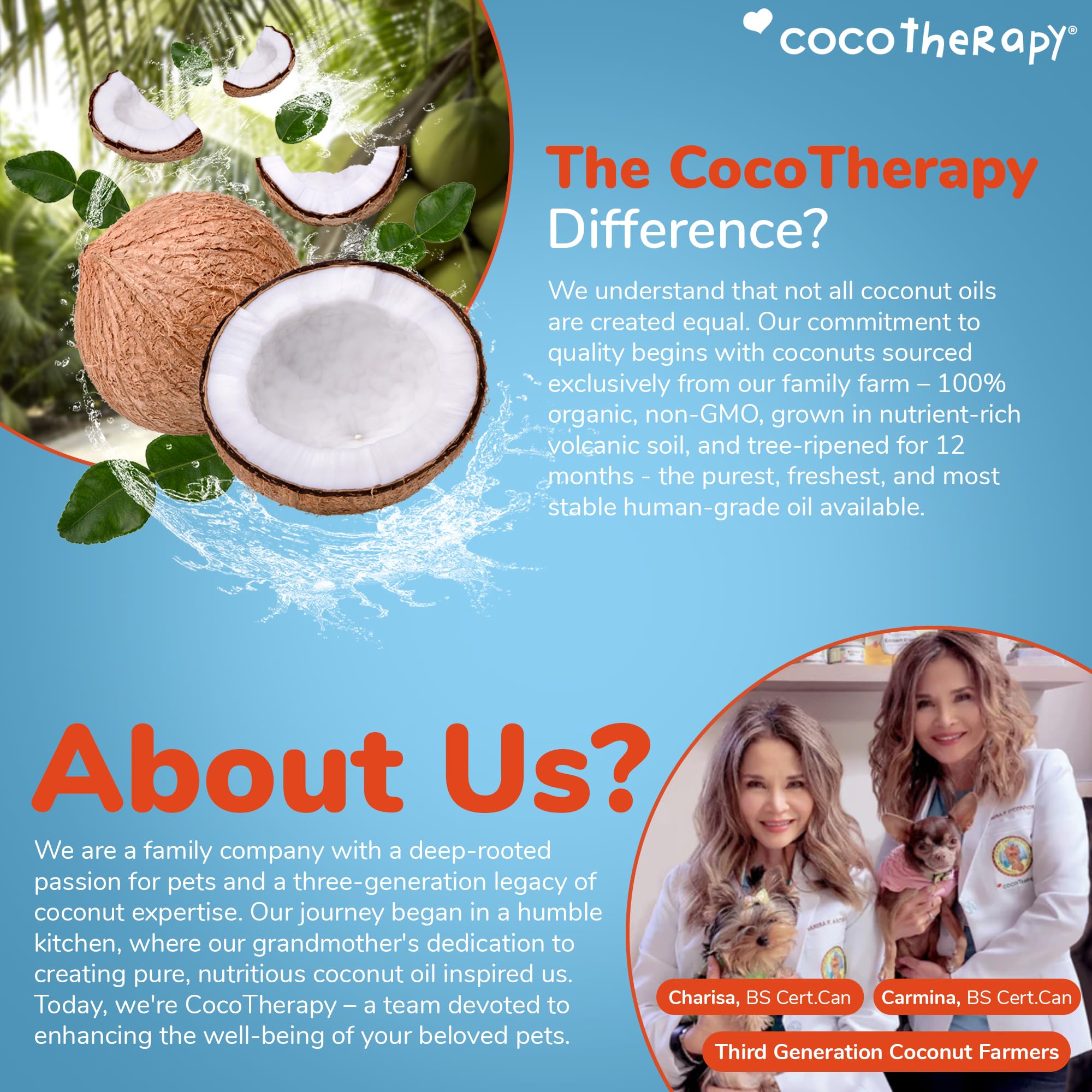 Cocotherapy Coco-Charms Blueberry Cobbler - Organic Dog Treats, All Natural, Vegan Training Treat for Dogs with Organic Coconut