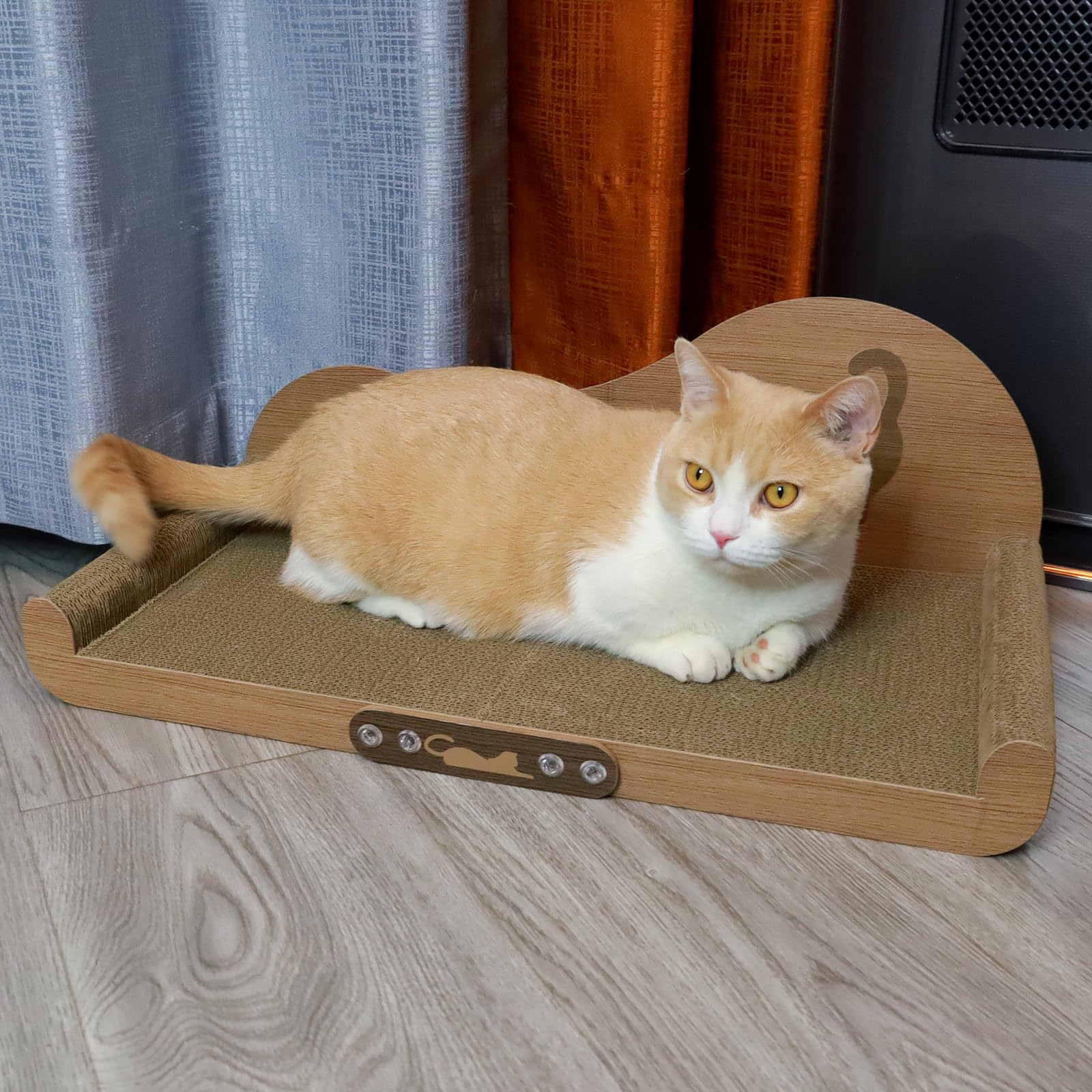 Asou Cat Scratcher Couch Cat Scratching Bed Large Cat Scratcher Bed Cat Lounge Bed Scratching Pad For Indoor Cats