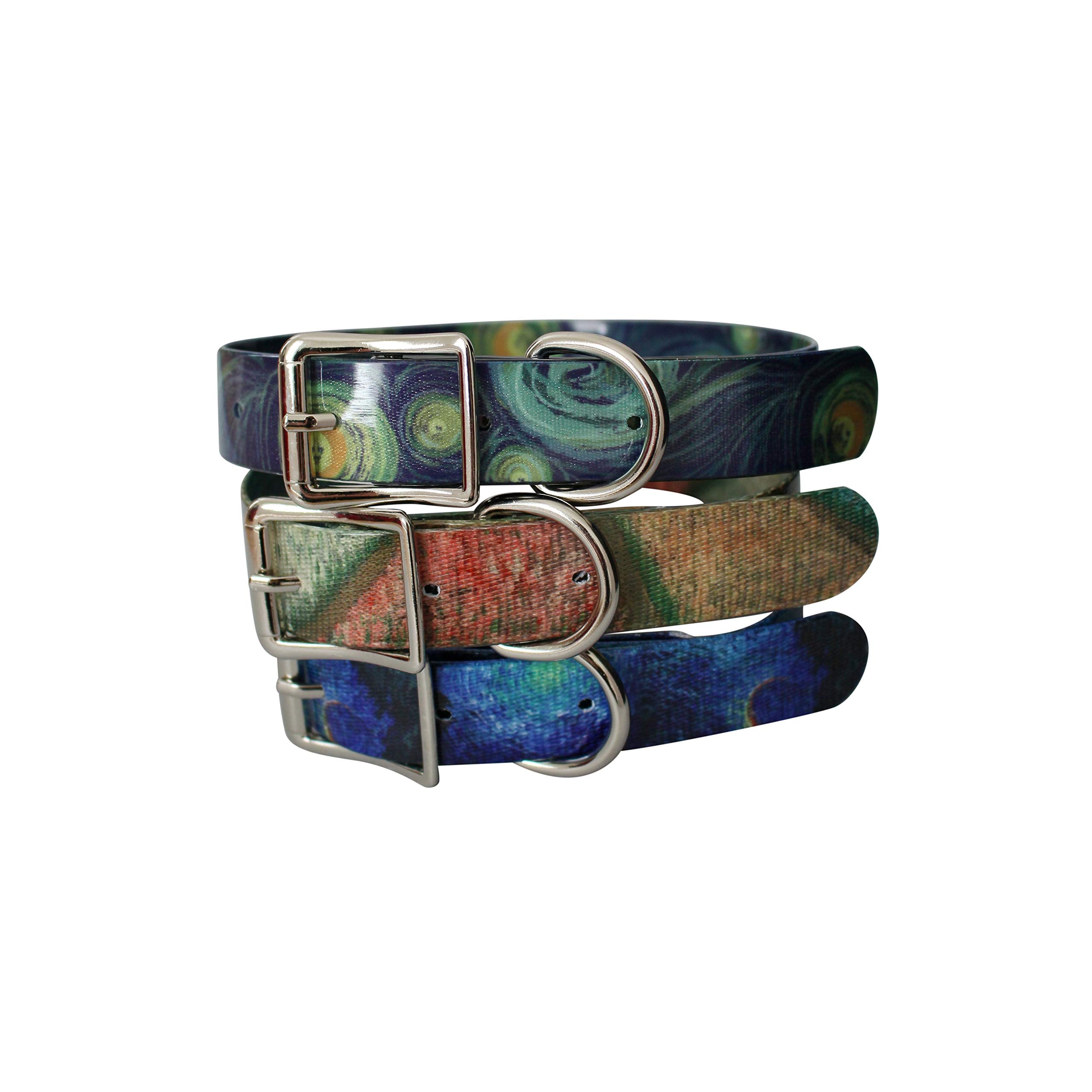 Waterproof Dog Collar Van Gogh Art Impression
