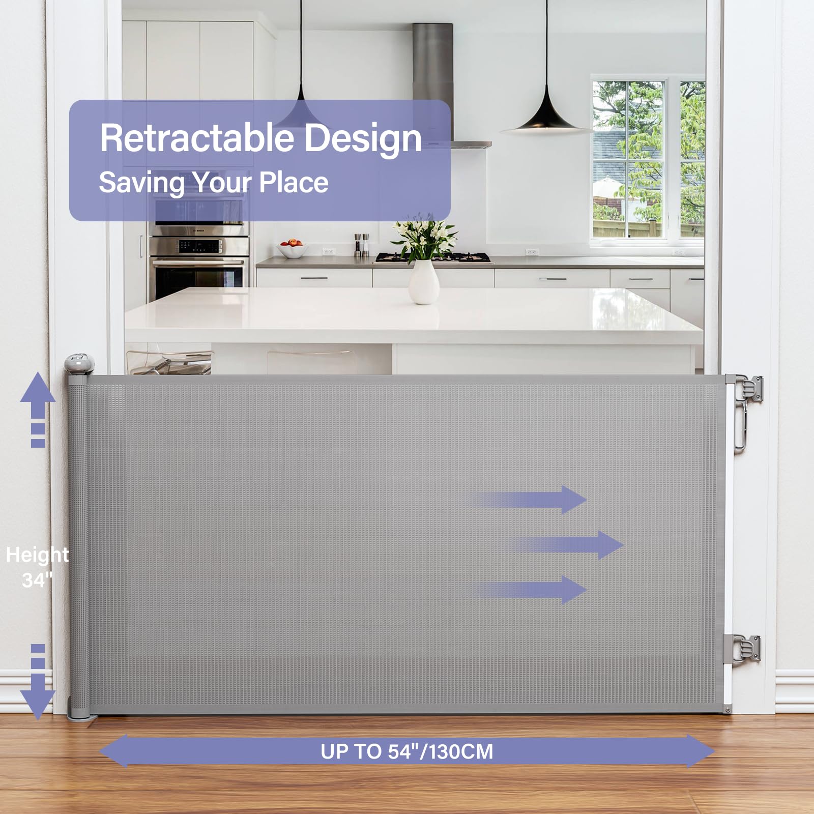 PRObebi Retractable Baby Gates Extra Wide