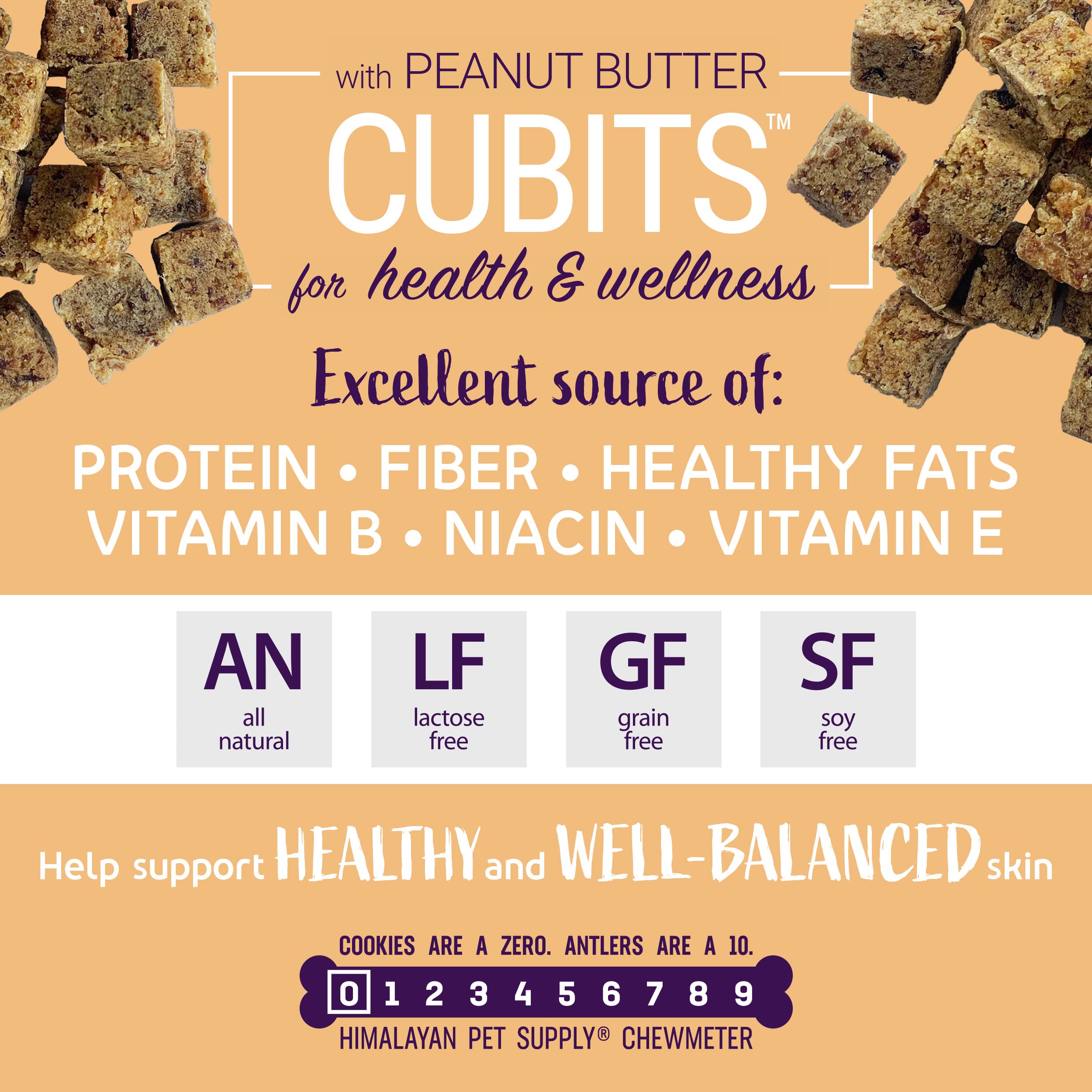 Himalayan Dog Cubits Peanut Butter 3.5Oz