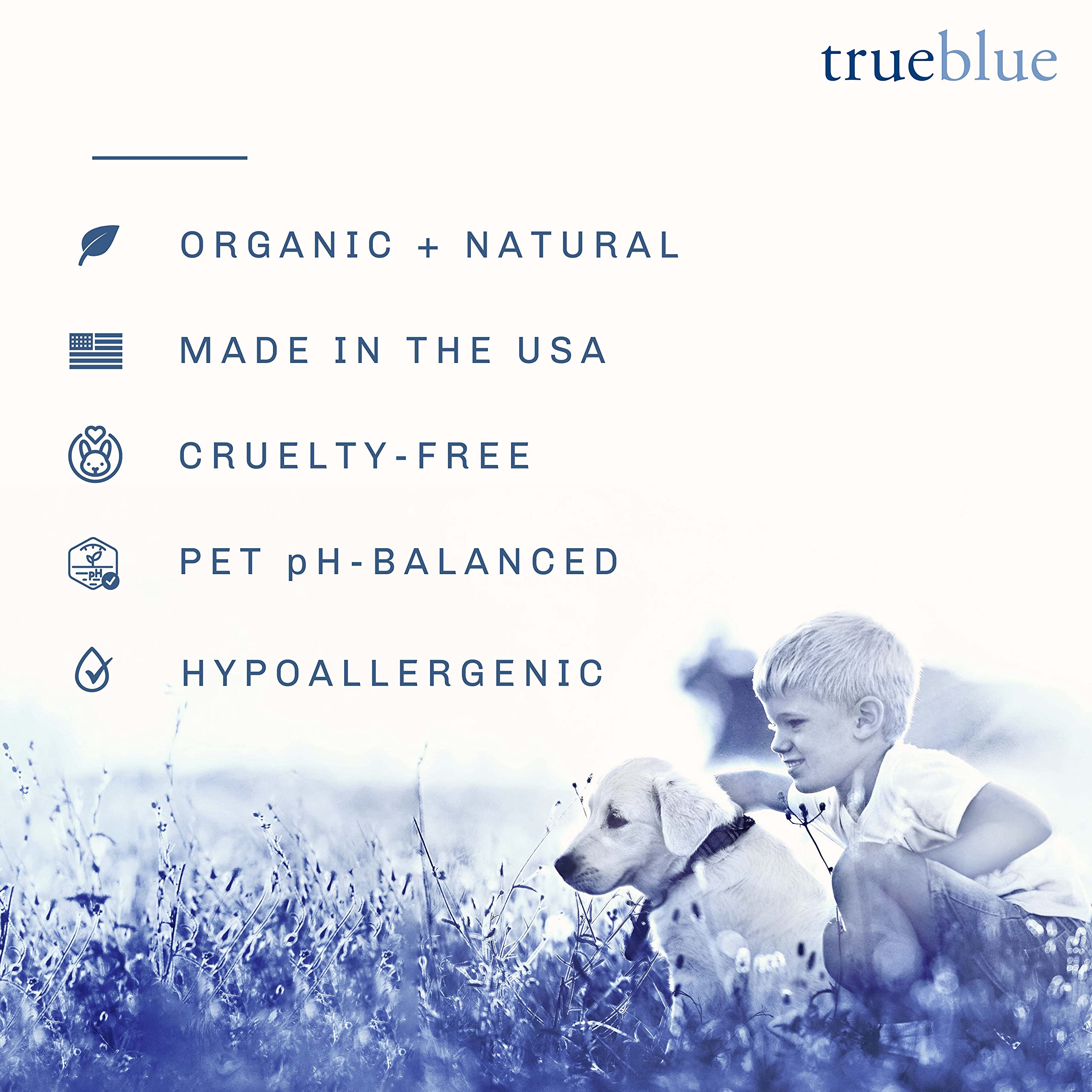 TrueBlue Parsley & Peppermint Fast and Fresh Dog Dental Wipes - Pre-Moistened Teeth Cleaning Pads - Non-Toxic, All-Natural Tooth