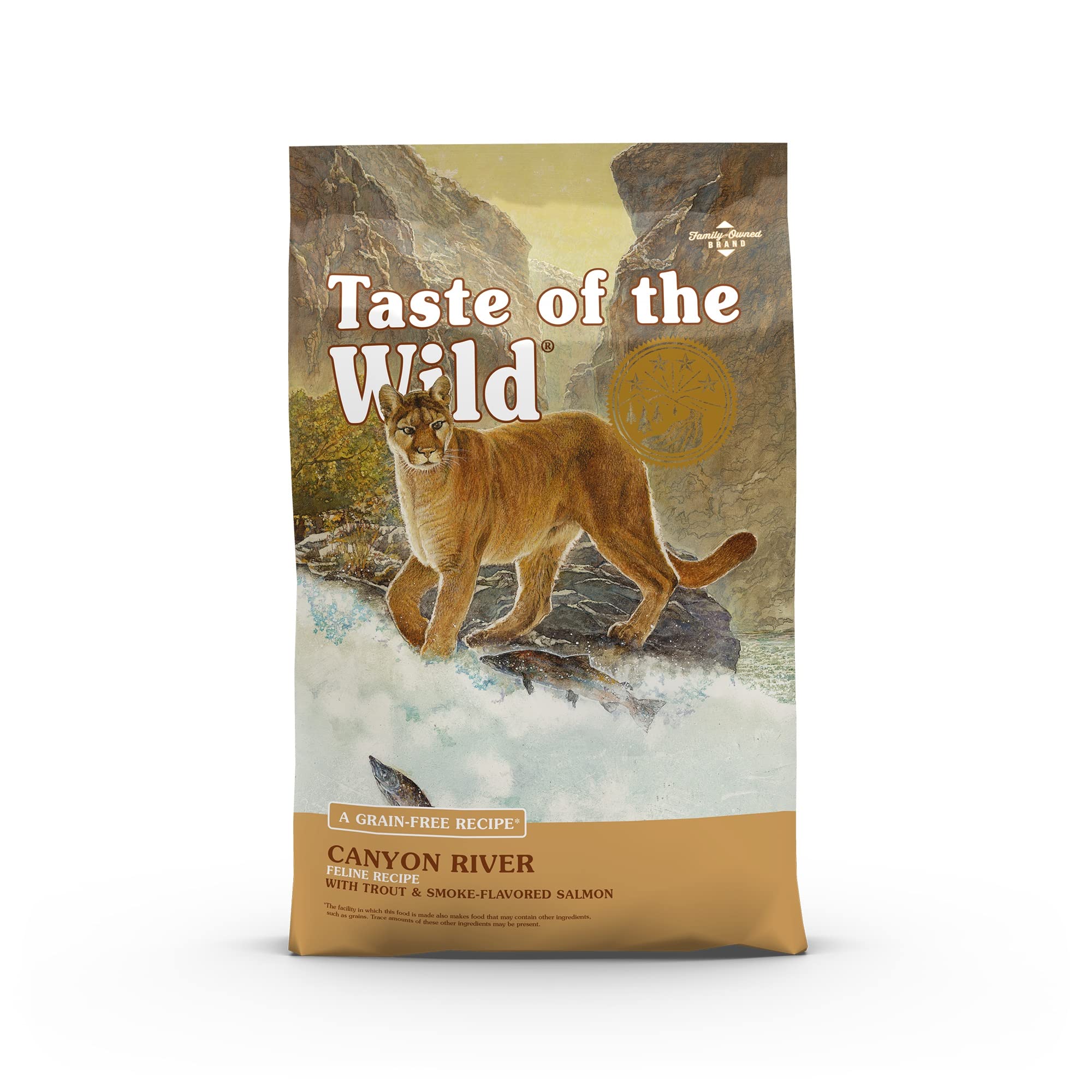 Taste Of The Wild Canyon River Grain-Free Dry Cat Food With Trout & Smoke-Flavored Salmon 5lb (Pack of 1)